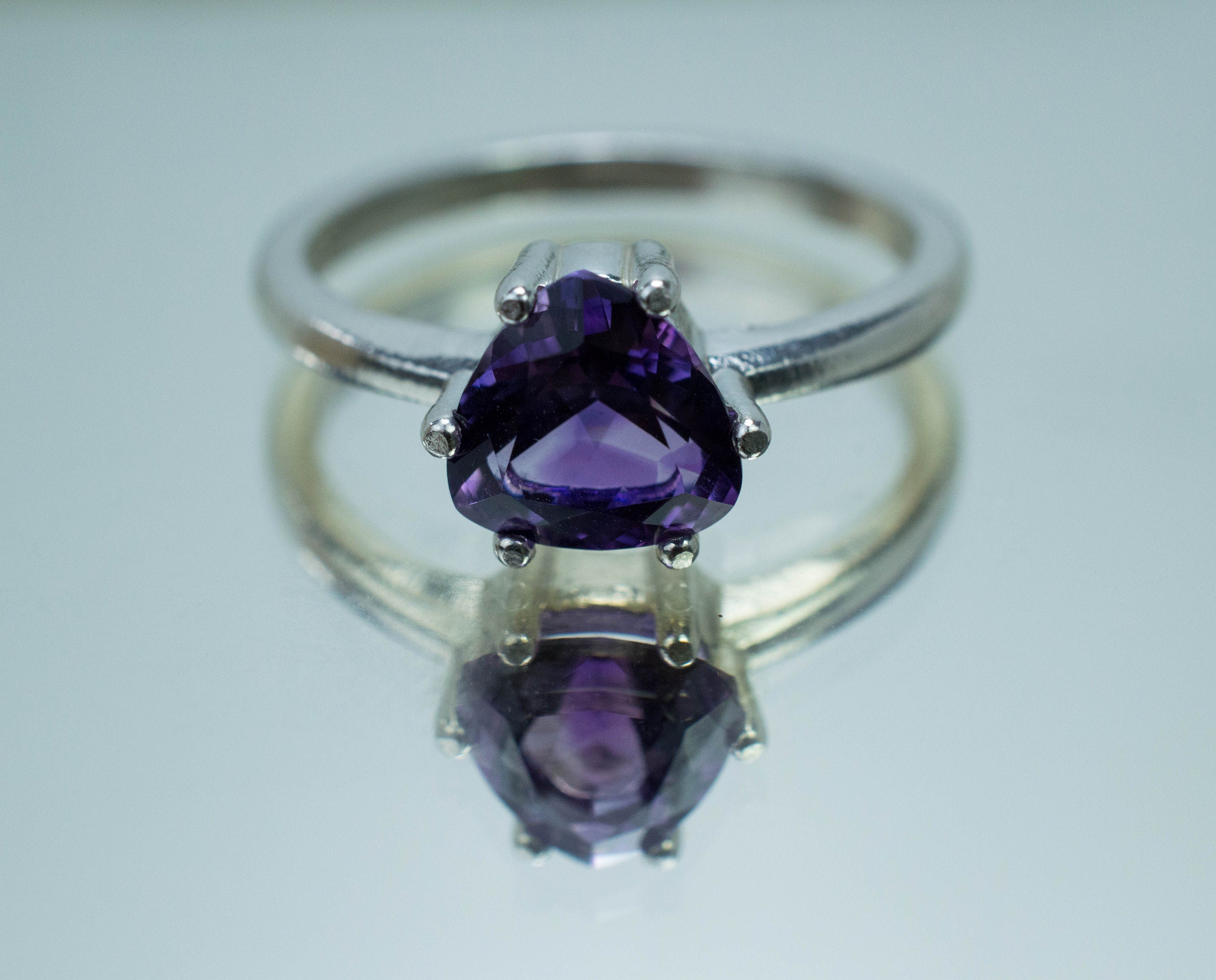 Amethyst Ring, Natural Untreated Uruguay Amethyst; 1.200cts