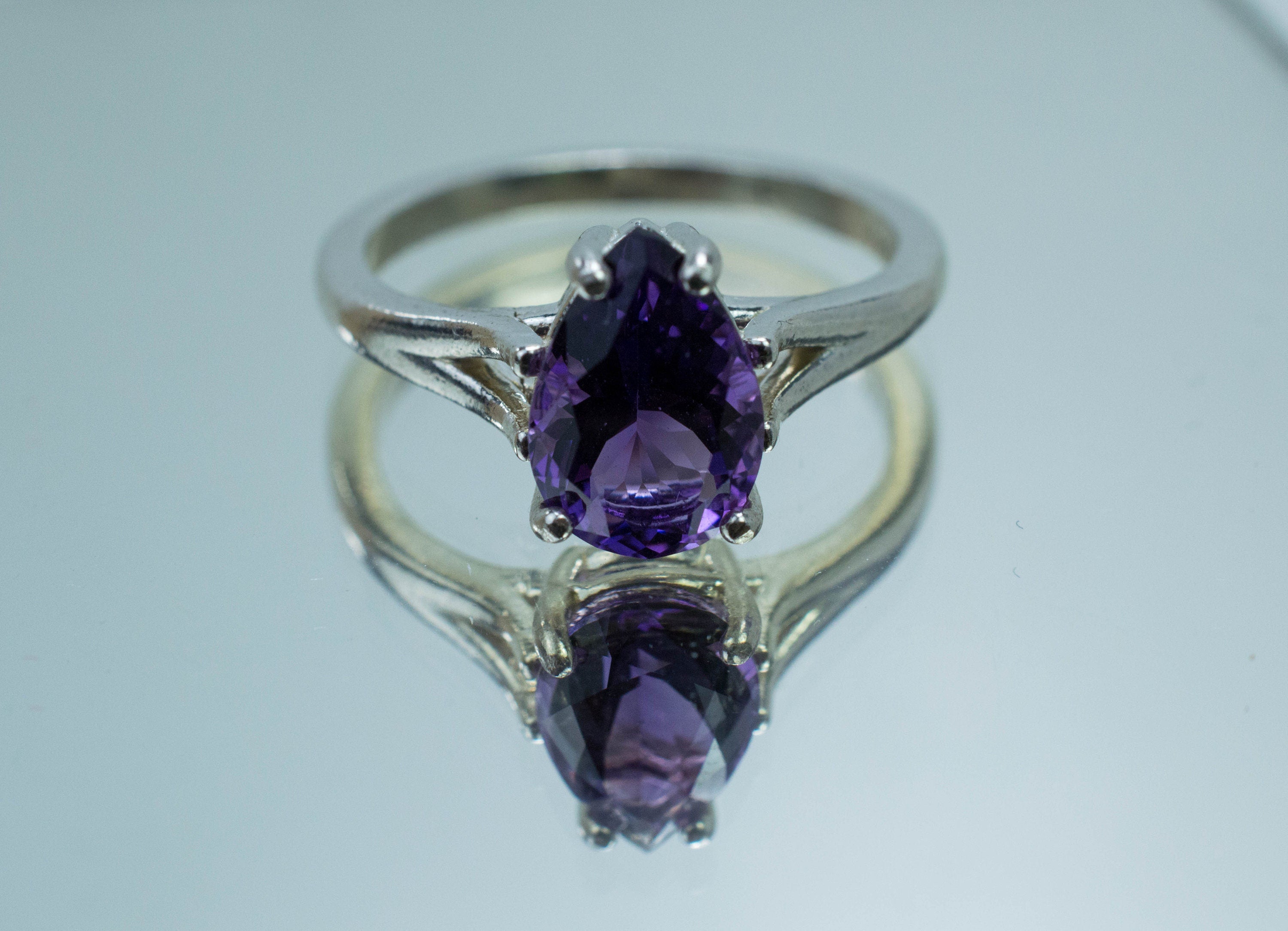 Amethyst Ring, Natural Untreated Uruguay Amethyst; 1.650cts