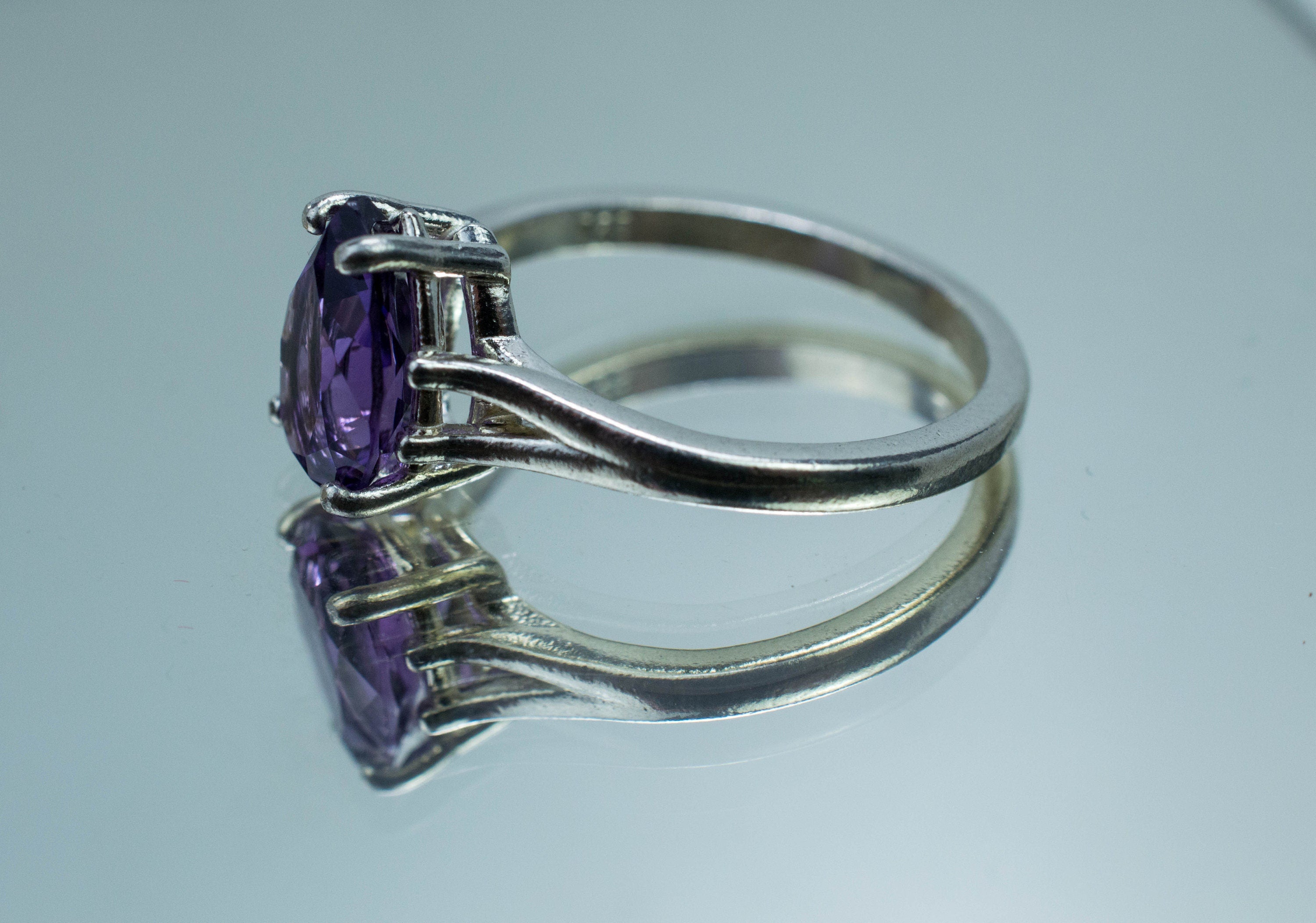 Amethyst Ring, Natural Untreated Uruguay Amethyst; 1.650cts