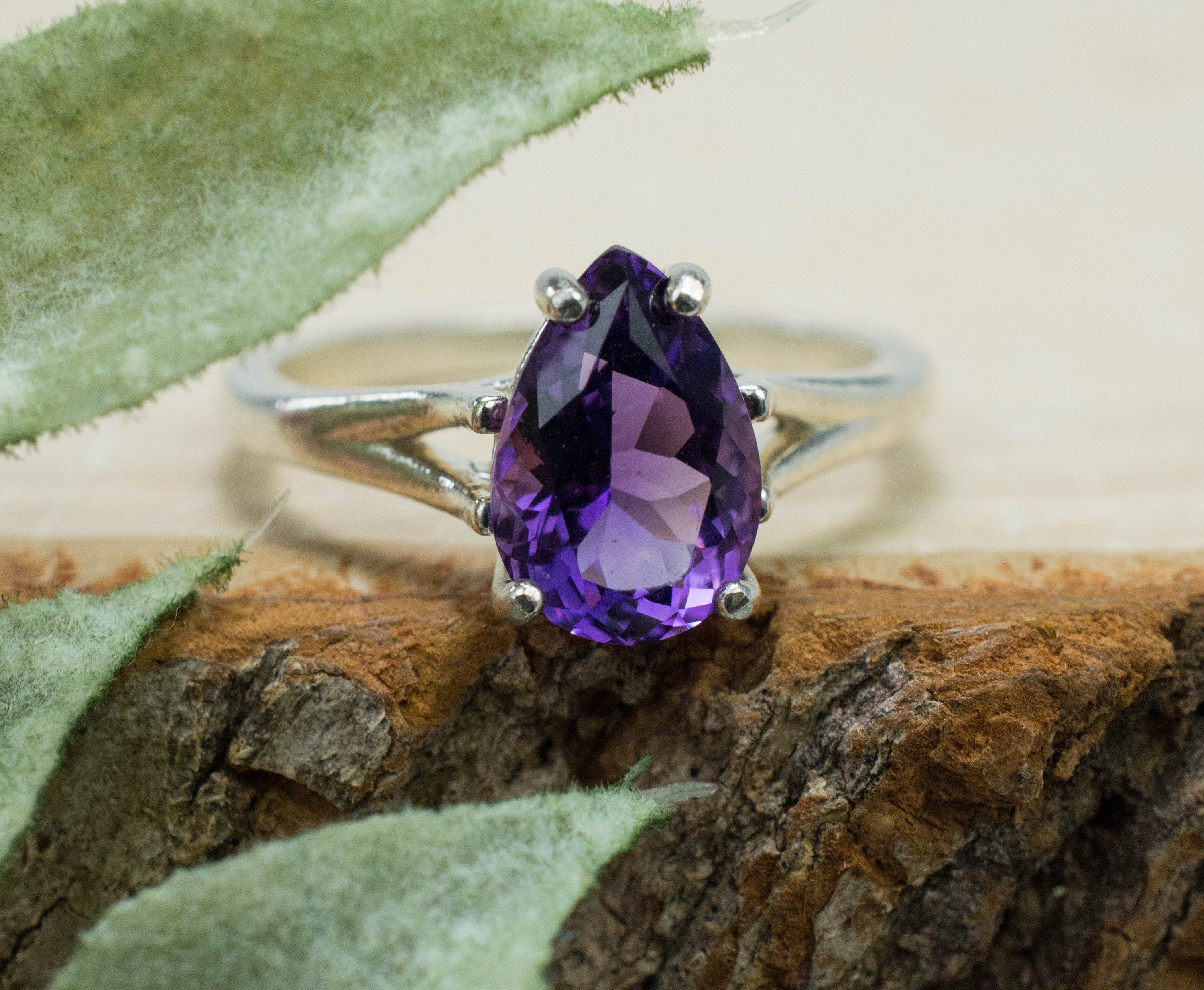 Amethyst Ring, Natural Untreated Uruguay Amethyst; 1.650cts