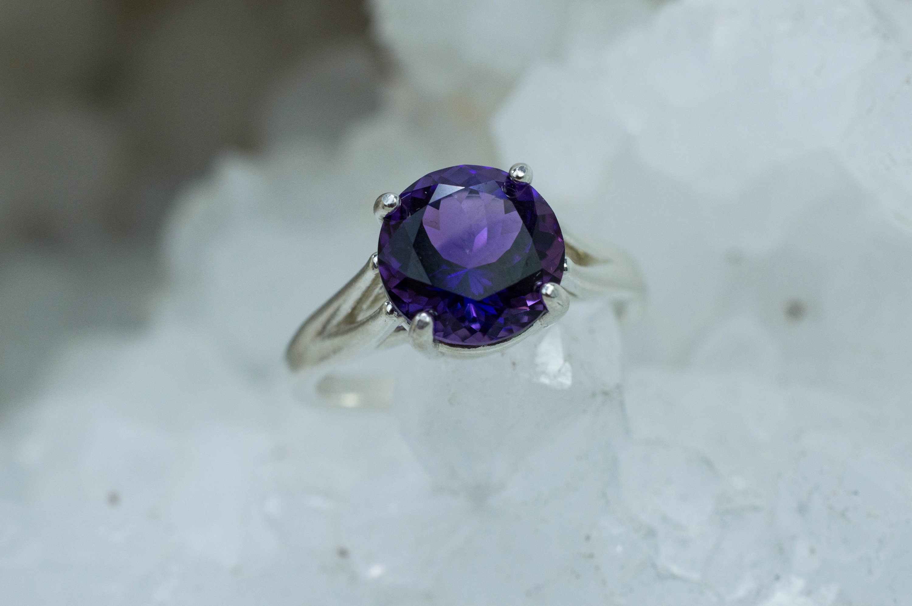 Amethyst Ring, Natural Untreated Uruguay Amethyst; 2.675cts