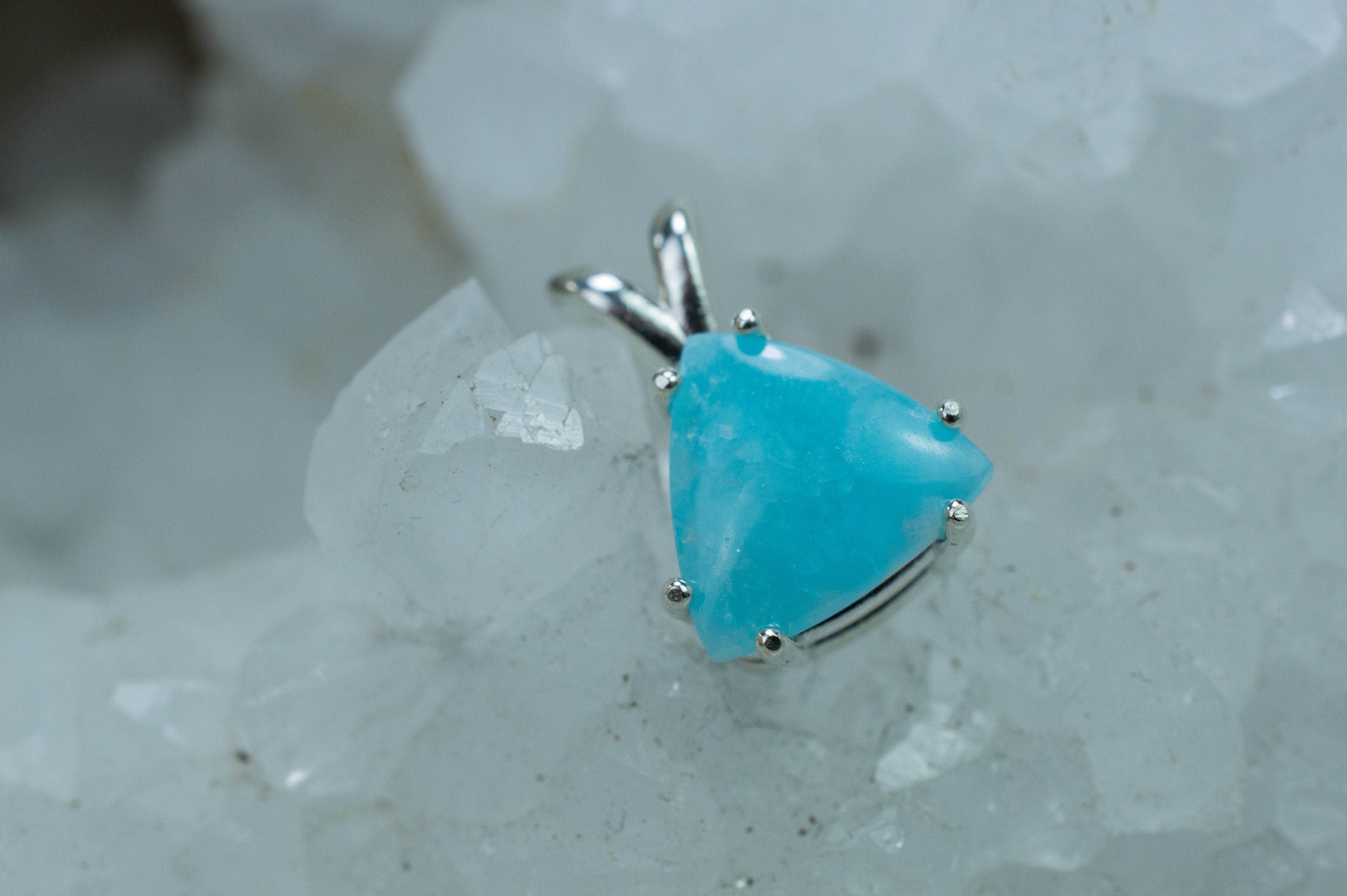 Hemimorphite Pendant; Genuine Untreated Brazil Hemimorphite; 3.830cts