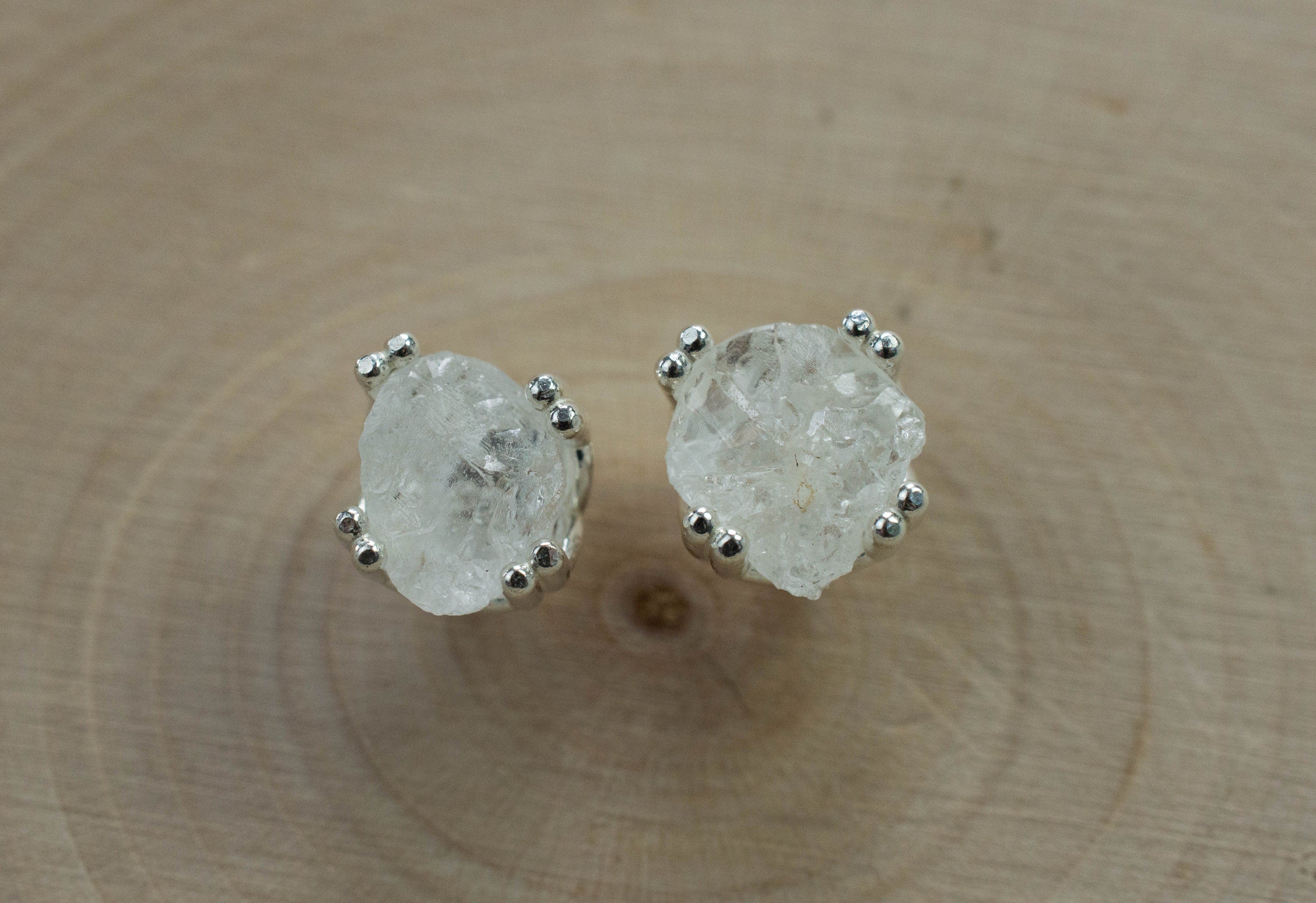 Phenakite Earrings; Natural Untreated Ukraine Raw Phenakite; 2.610cts