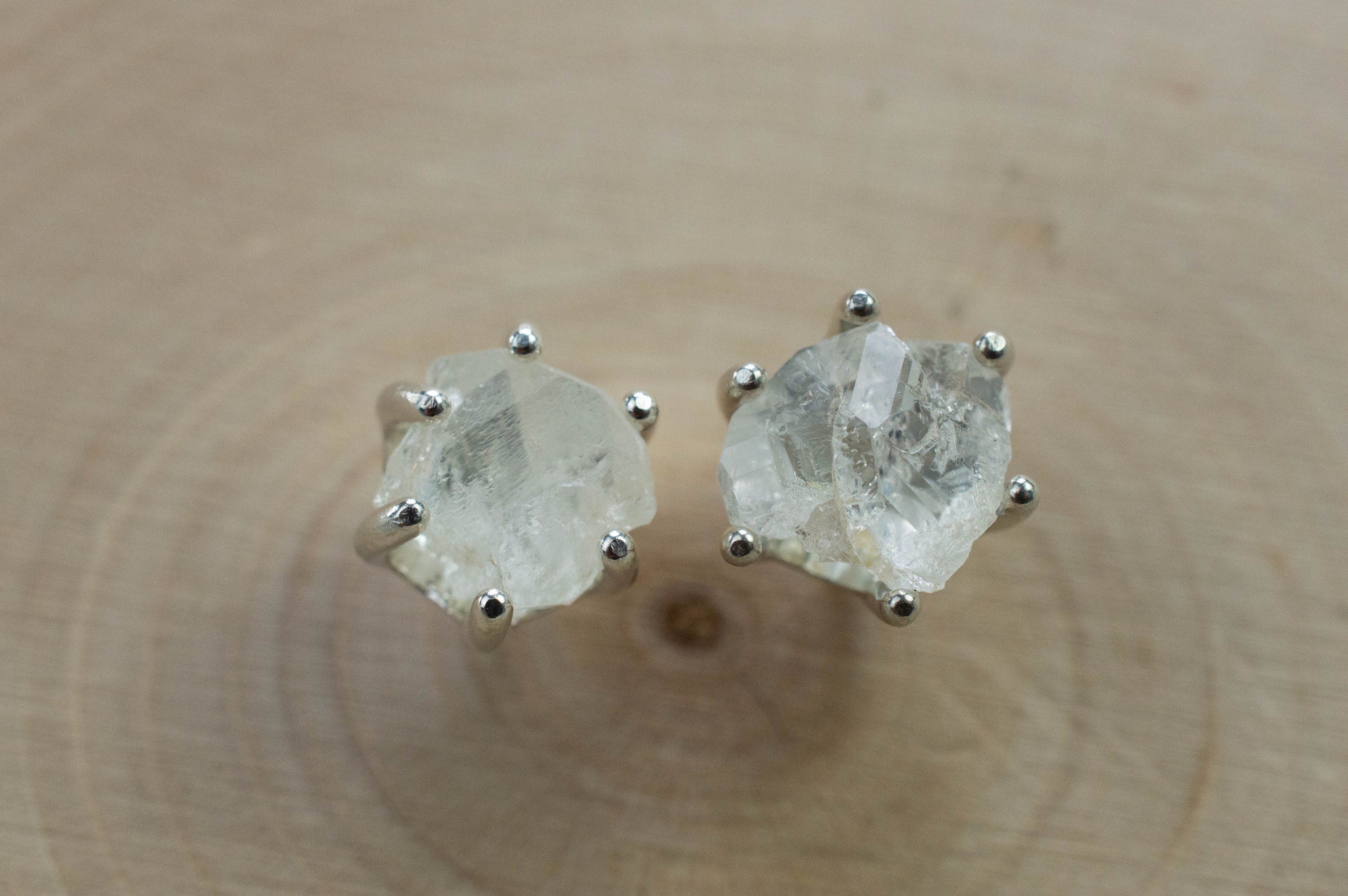 Phenakite Earrings; Natural Untreated Ukraine Raw Phenakite; 2.885cts