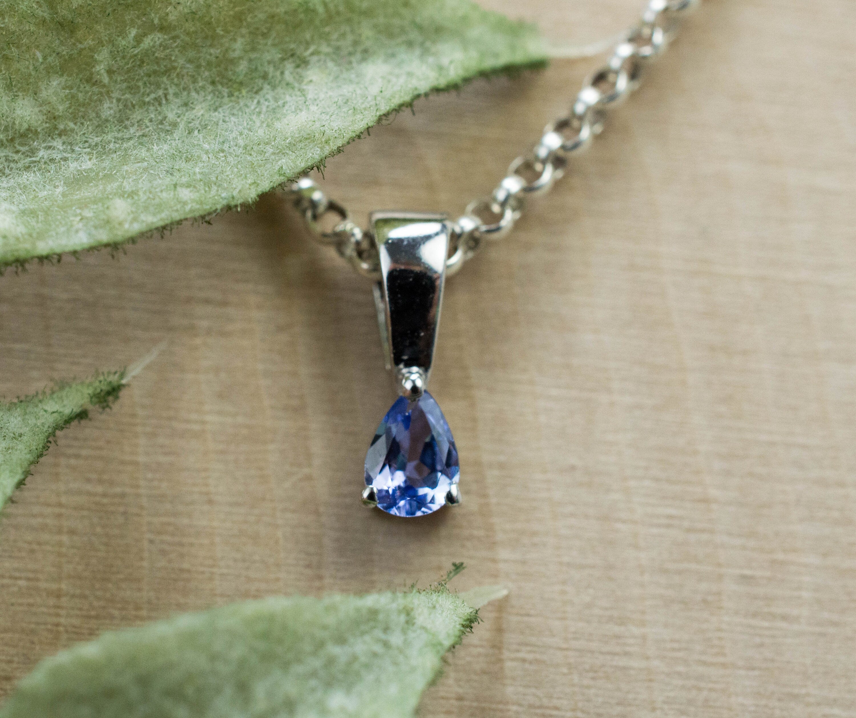 Tanzanite Pendant; Natural Tanzania Tanzanite; 0.150cts