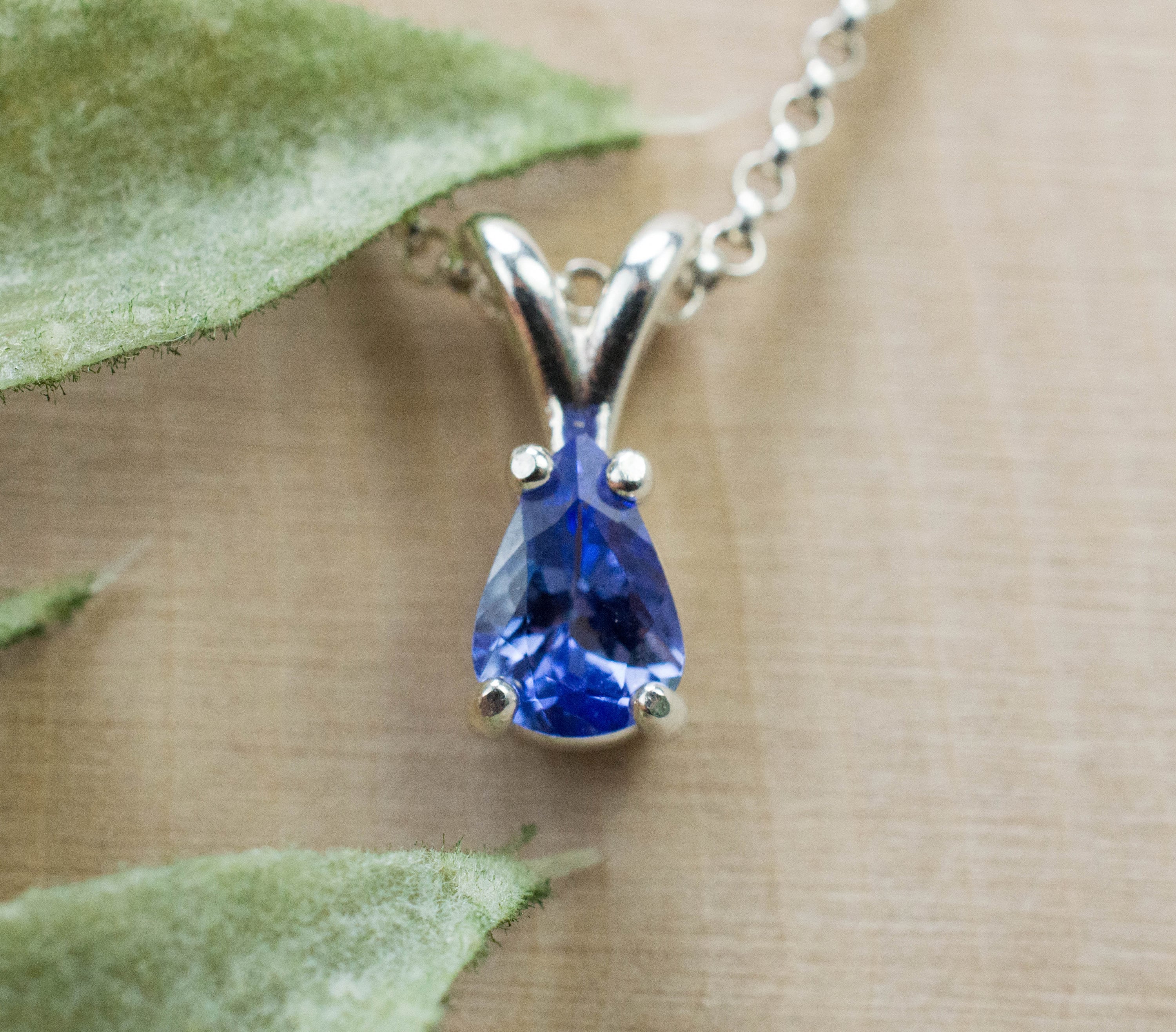 Tanzanite Pendant; Genuine Tanzania Tanzanite; 0.590cts