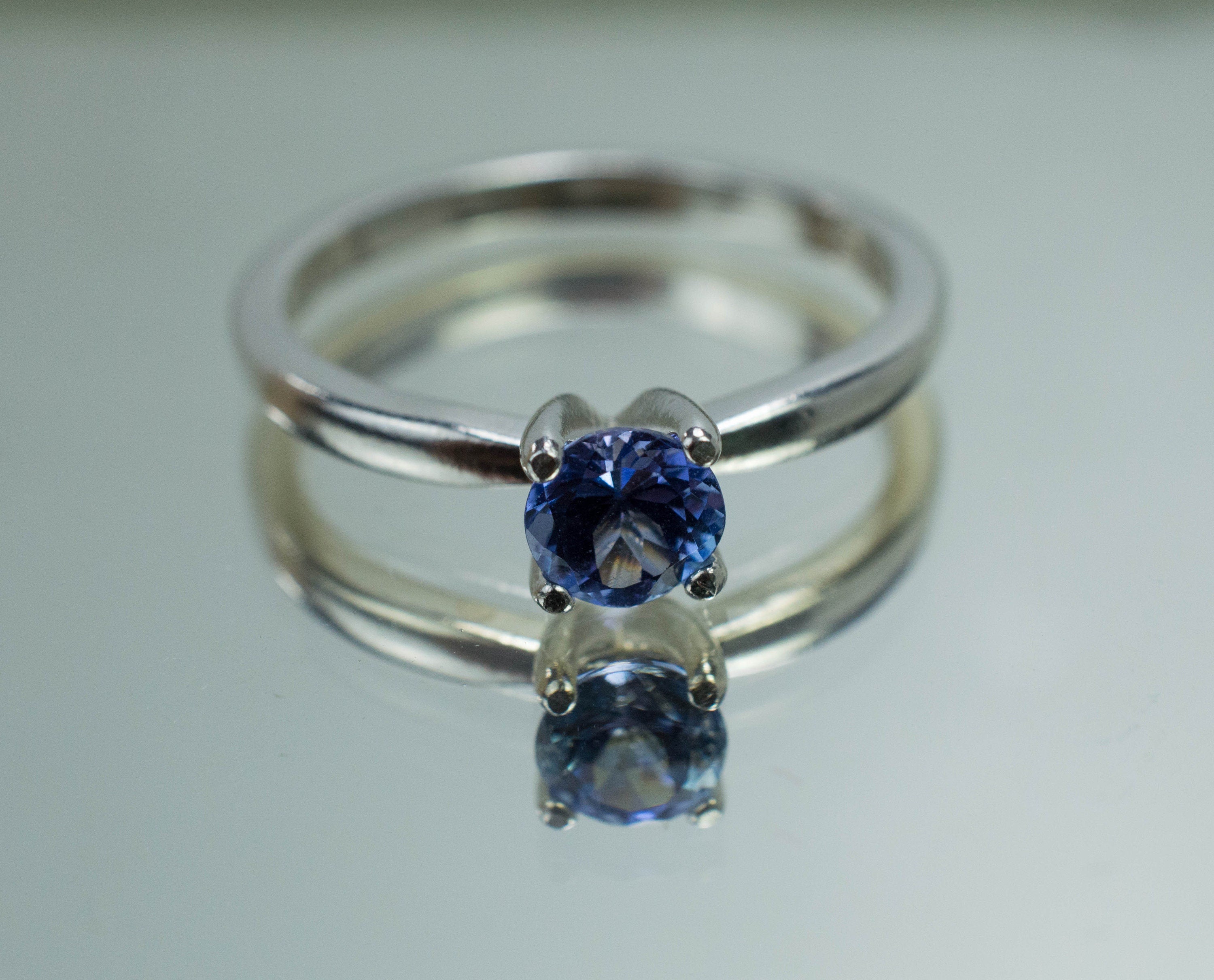 Tanzanite Ring; Genuine Untreated Tanzania Tanzanite; 0.545cts