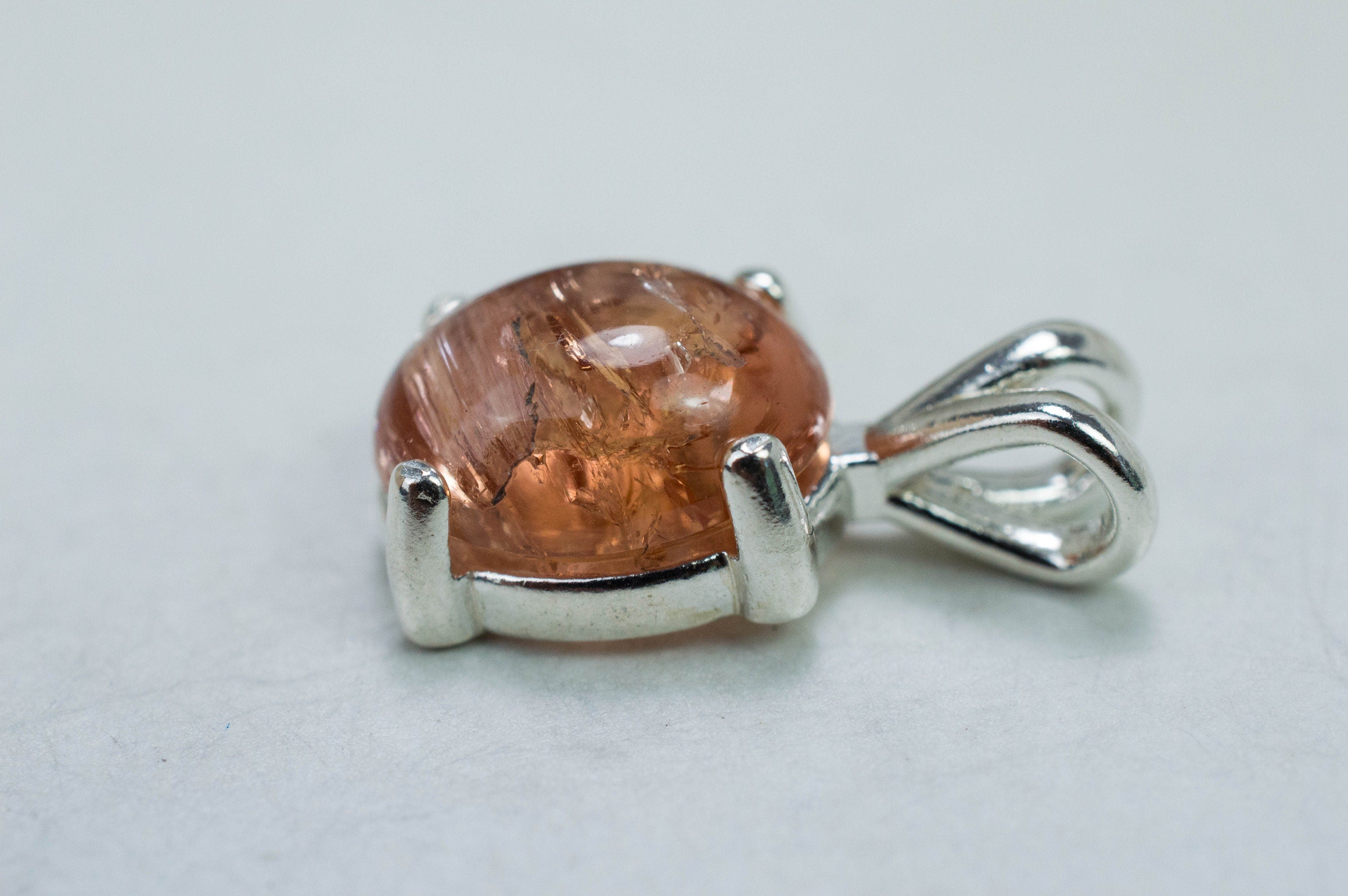 Imperial Topaz Pendant; Genuine Untreated Brazilian Topaz; 5.775cts