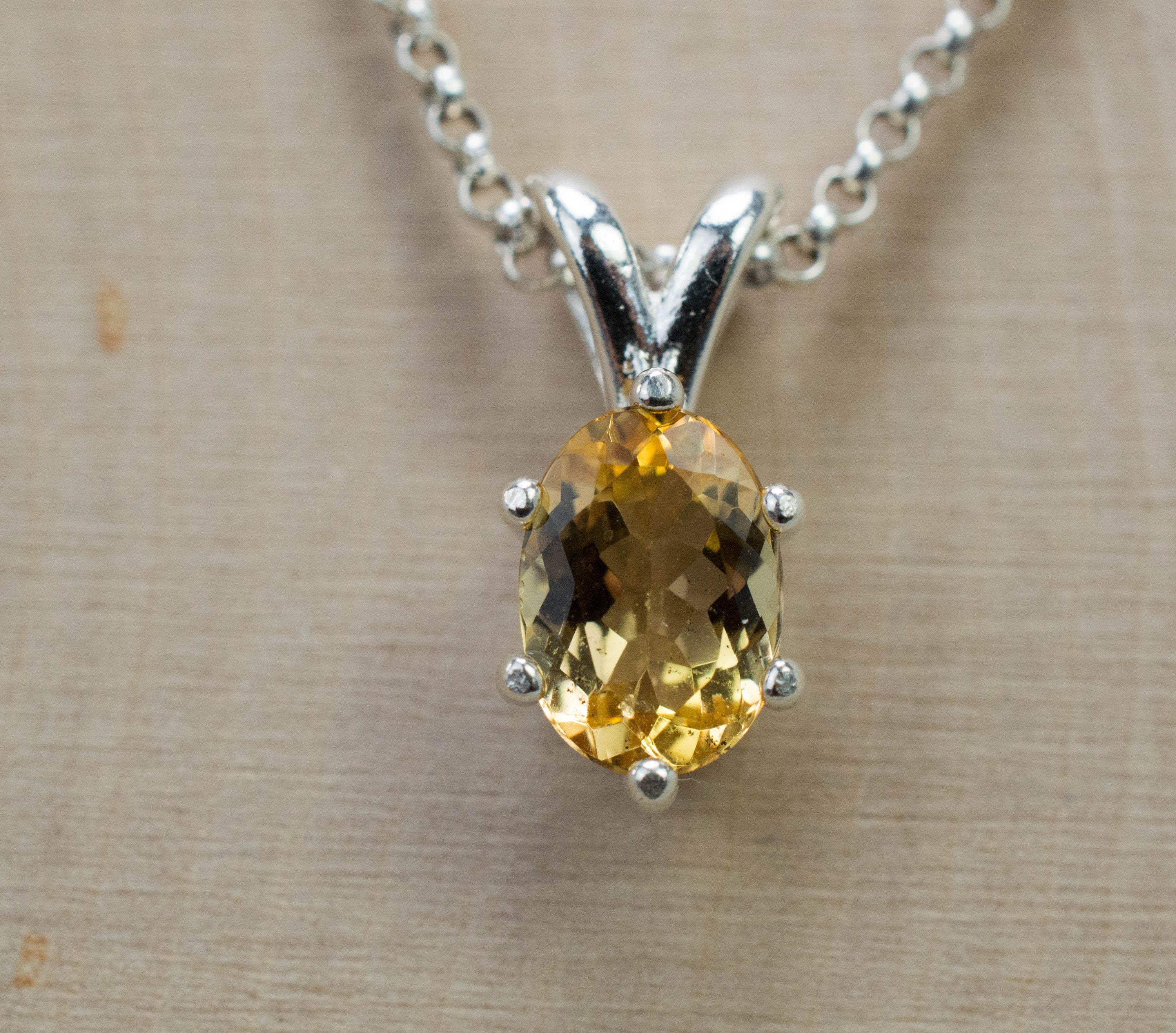 Imperial Topaz Pendant; Genuine Untreated Brazilian Topaz; 1.360cts