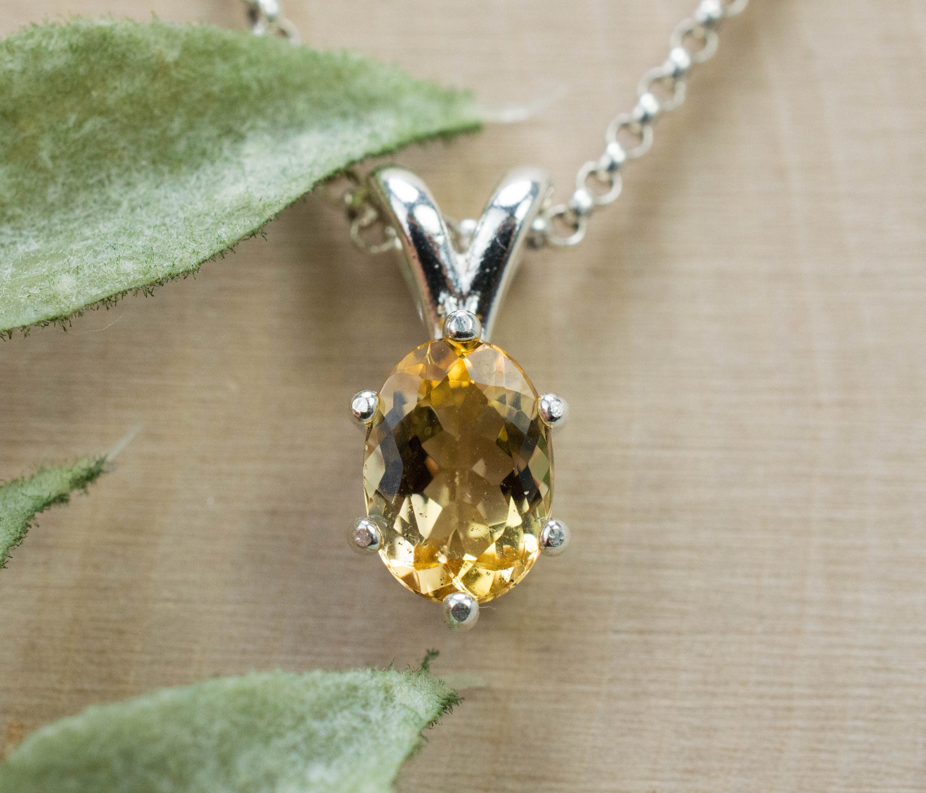 Imperial Topaz Pendant; Genuine Untreated Brazilian Topaz; 1.360cts