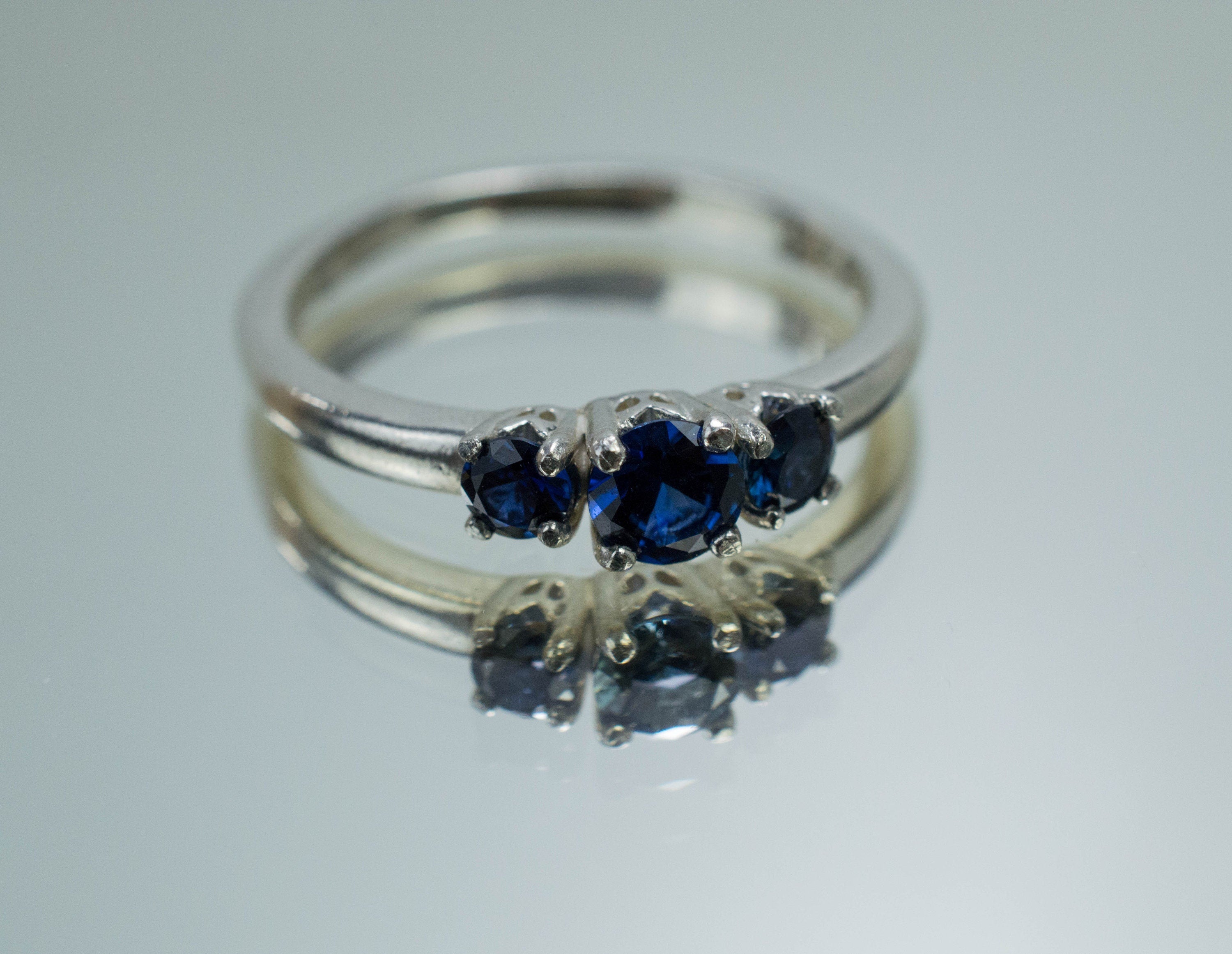 Teal Sapphire Ring, Genuine Untreated Tanzania Sapphire; 0.580cts