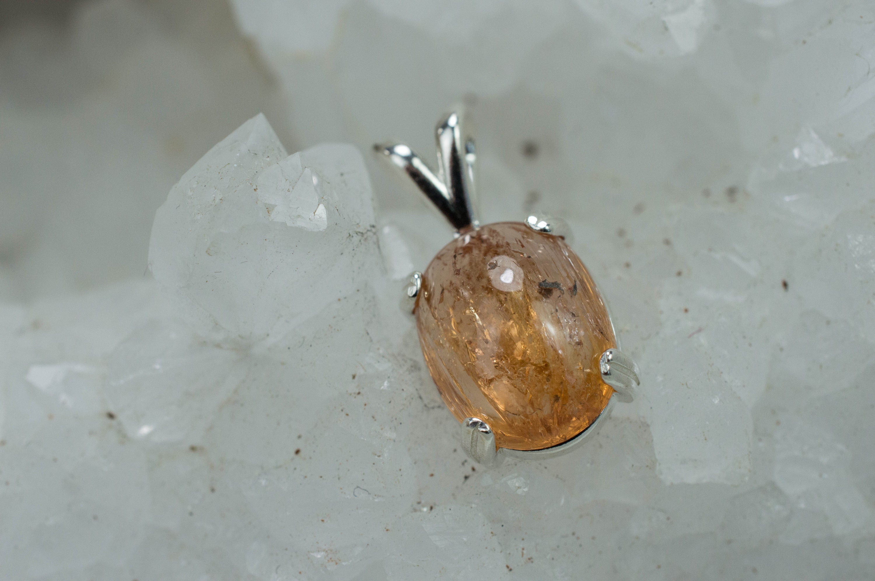 Imperial Topaz Pendant; Genuine Untreated Brazilian Topaz; 5.905cts