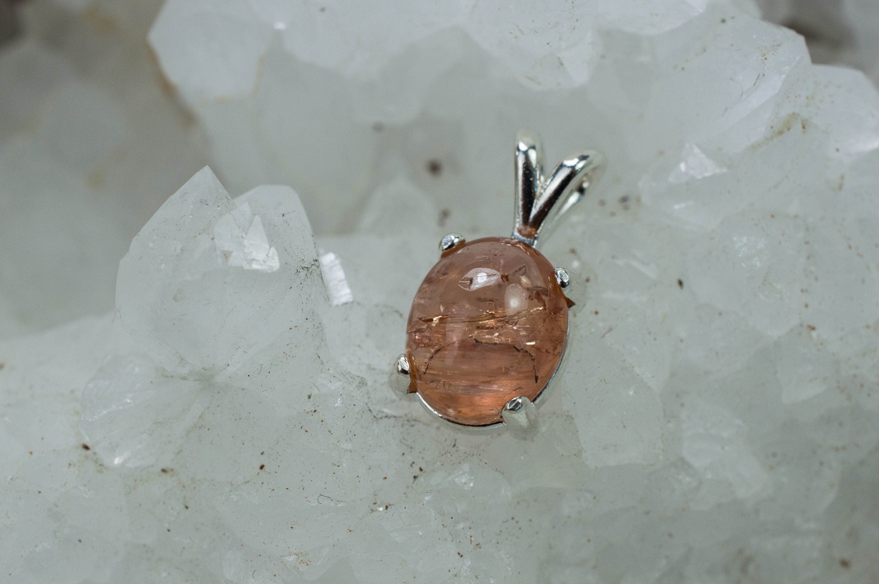 Imperial Topaz Pendant; Genuine Untreated Brazilian Topaz; 5.775cts