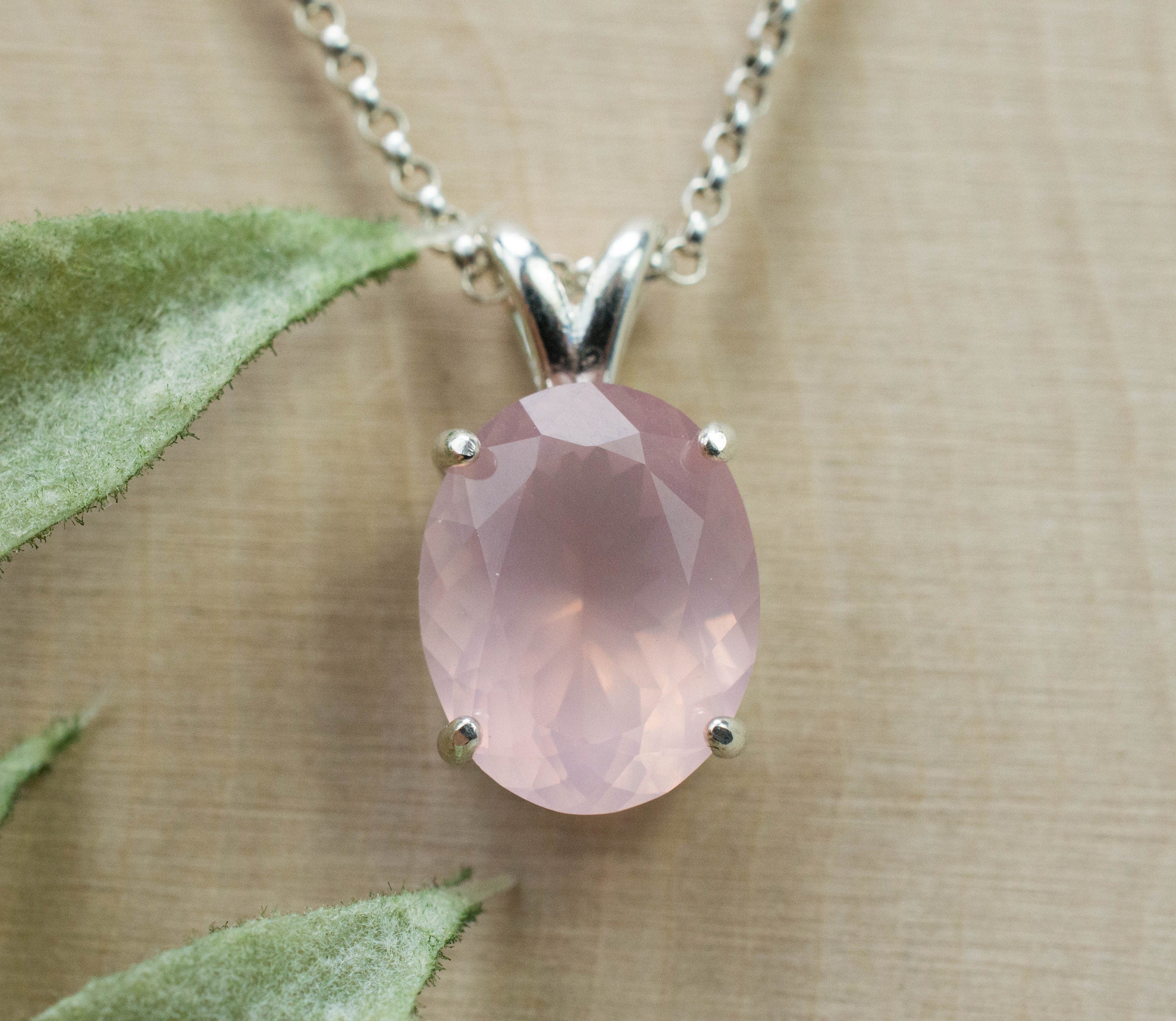 Rose Quartz Pendant; Natural Untreated Brazil Rose Quartz; 4.430cts