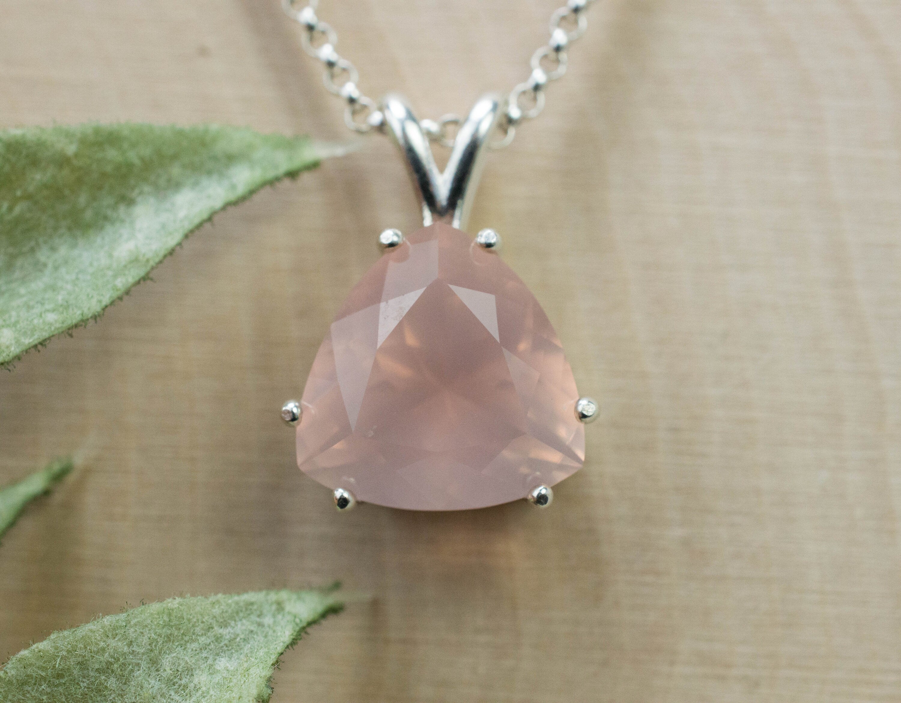 Rose Quartz Pendant; Natural Untreated Brazil Rose Quartz; 5.720cts