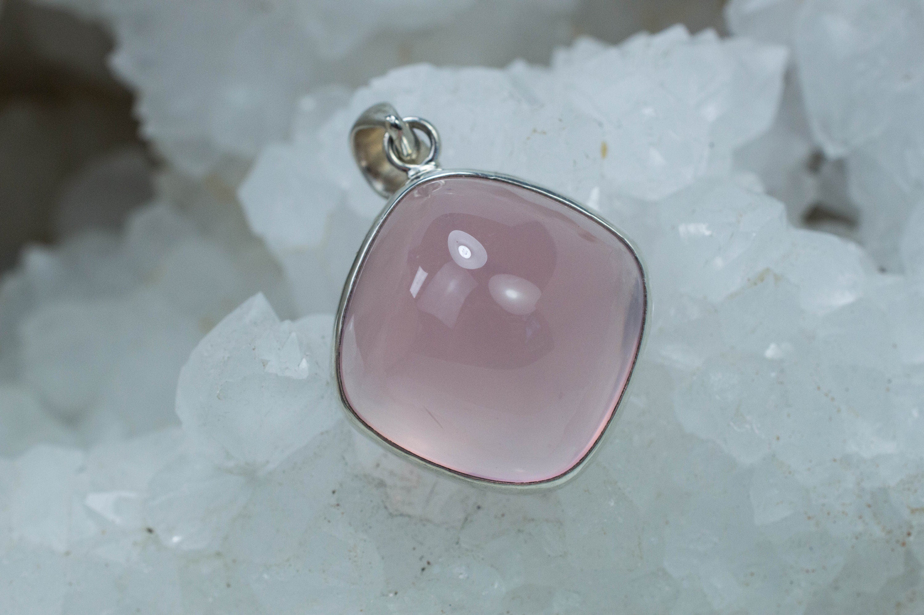 Rose Quartz Pendant; Natural Untreated Brazil Rose Quartz; 43.045cts