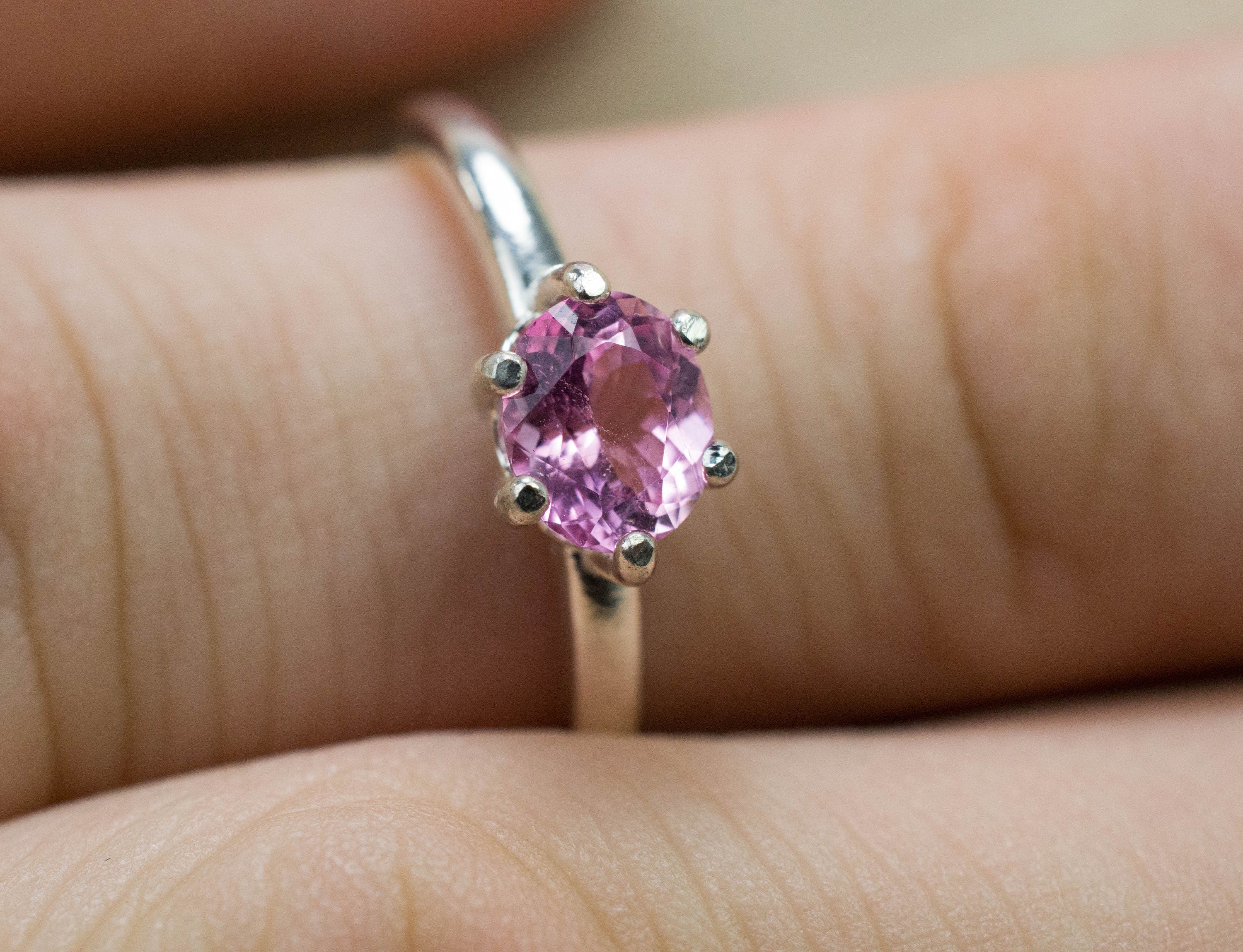 Pink Tourmaline Ring, Genuine Untreated San Diego Tourmaline; 0.715cts