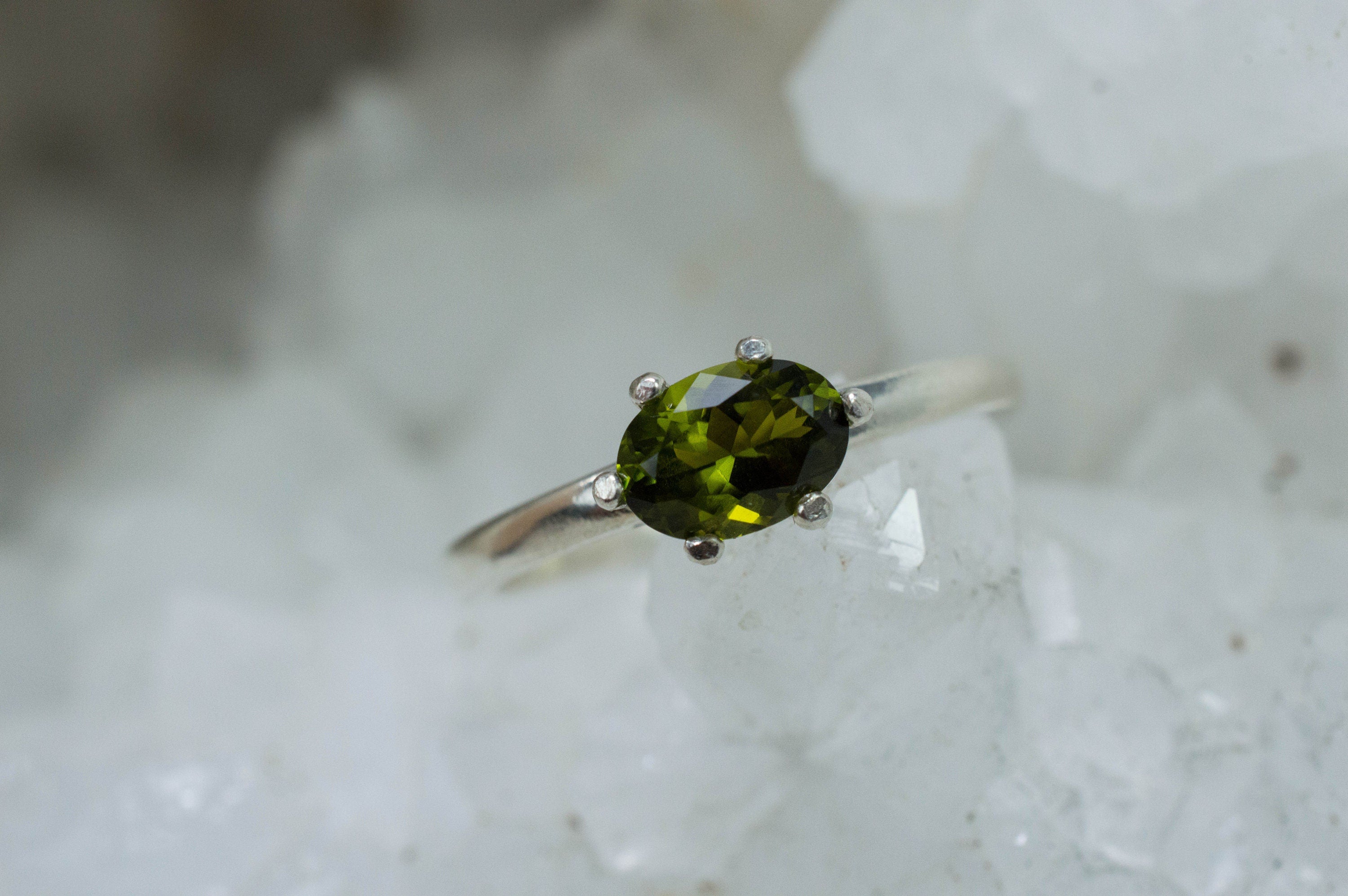 Tourmaline Ring; Genuine Untreated Tanzania Dravite Tourmaline; 0.815cts