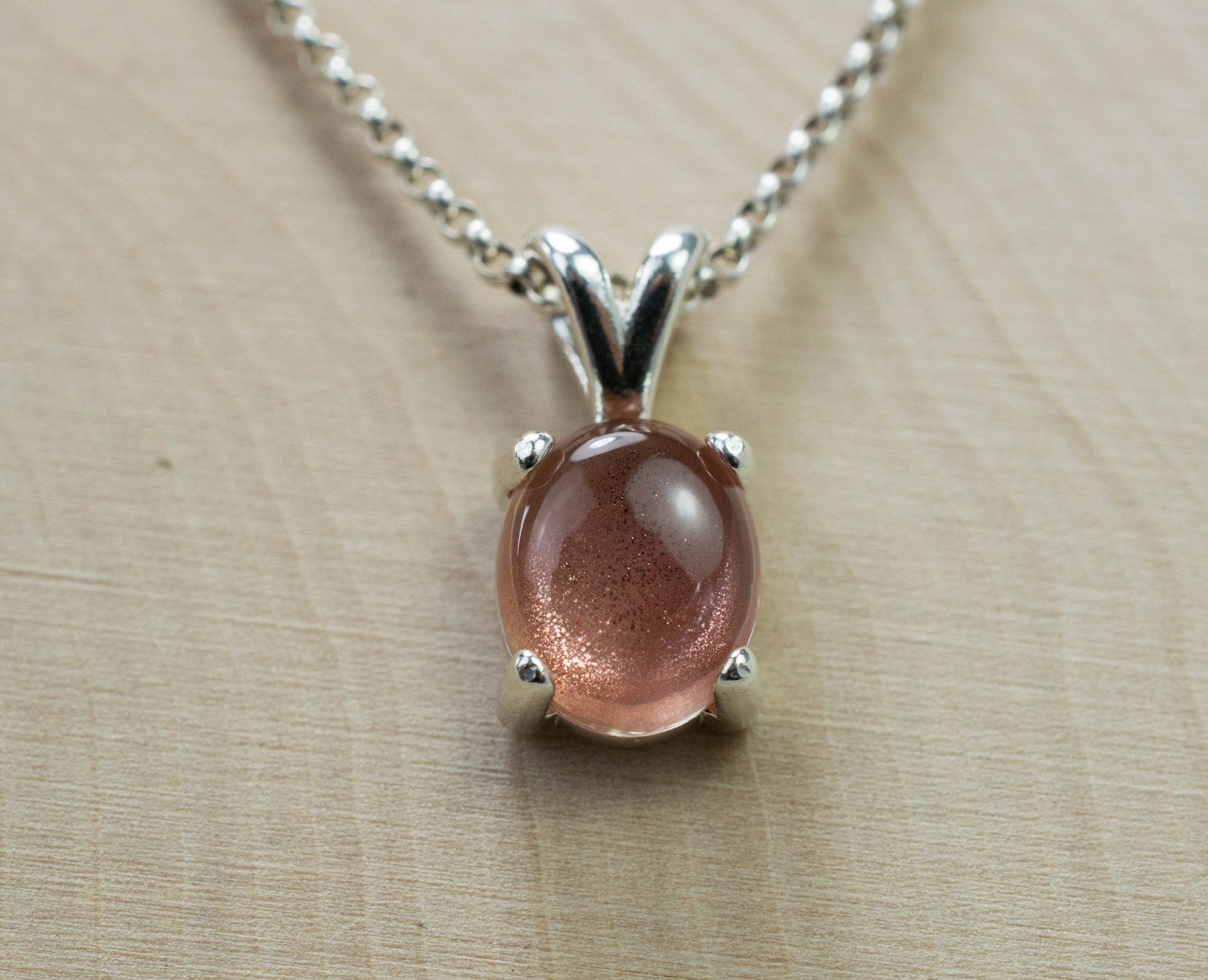 Oregon Sunstone Pendant, Natural Untreated USA Sunstone; 2.250cts