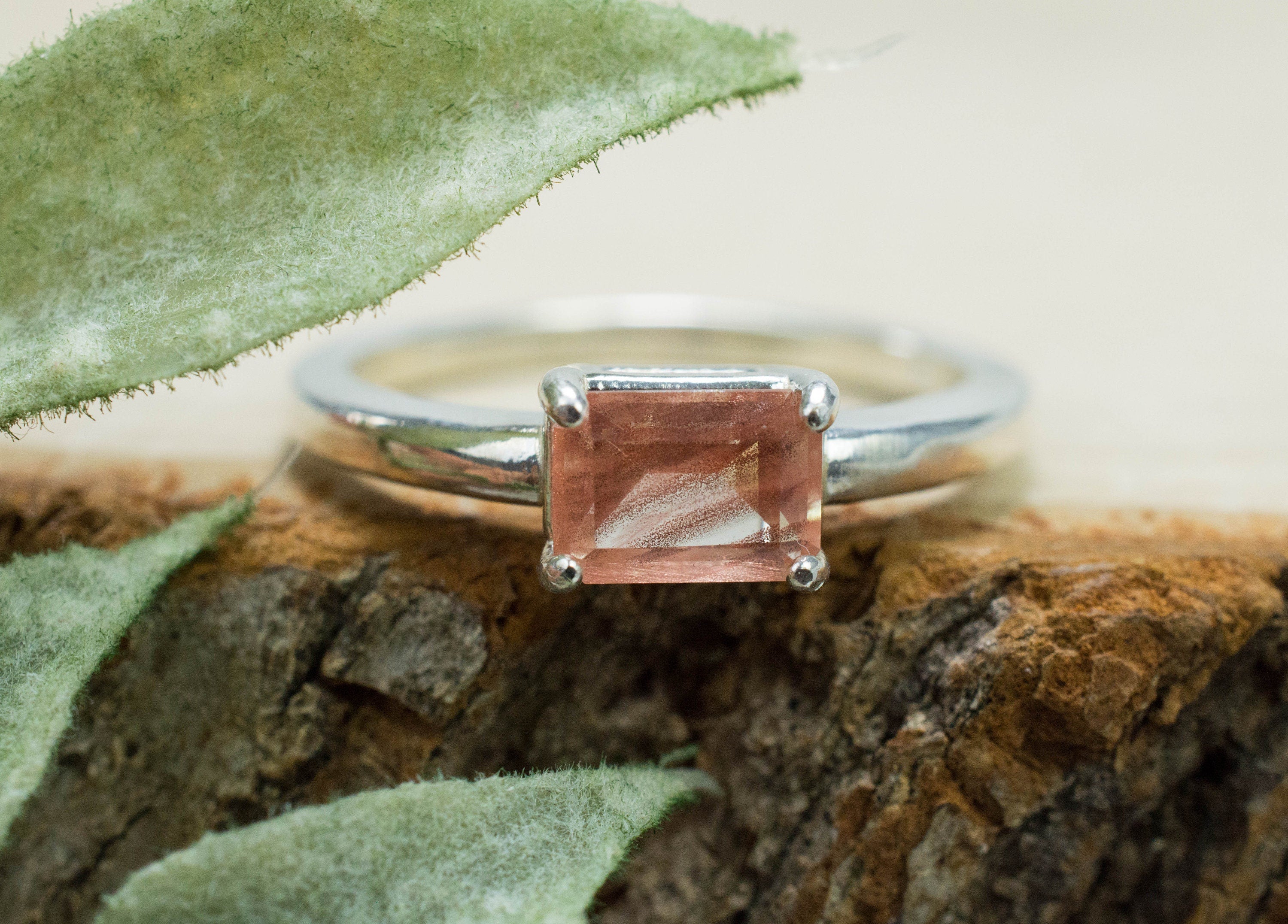 Oregon Sunstone Ring; Natural Untreated USA Sunstone; 0.750cts