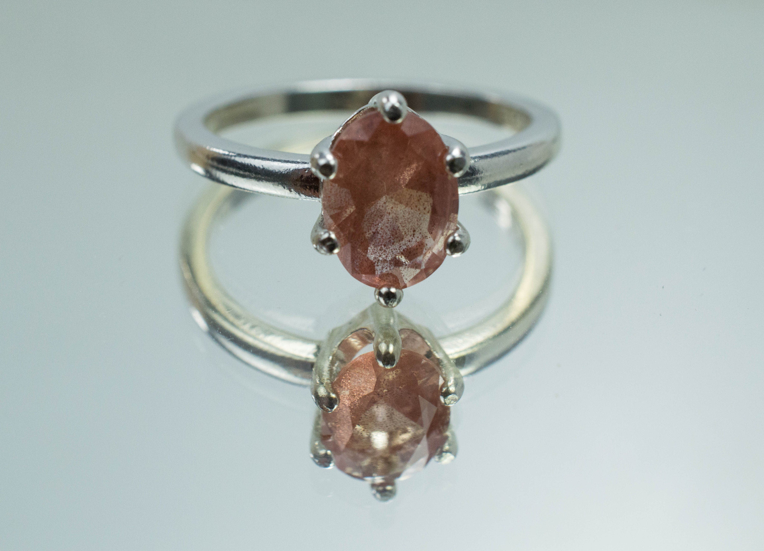 Oregon Sunstone Ring; Natural Untreated USA Sunstone; 1.260cts