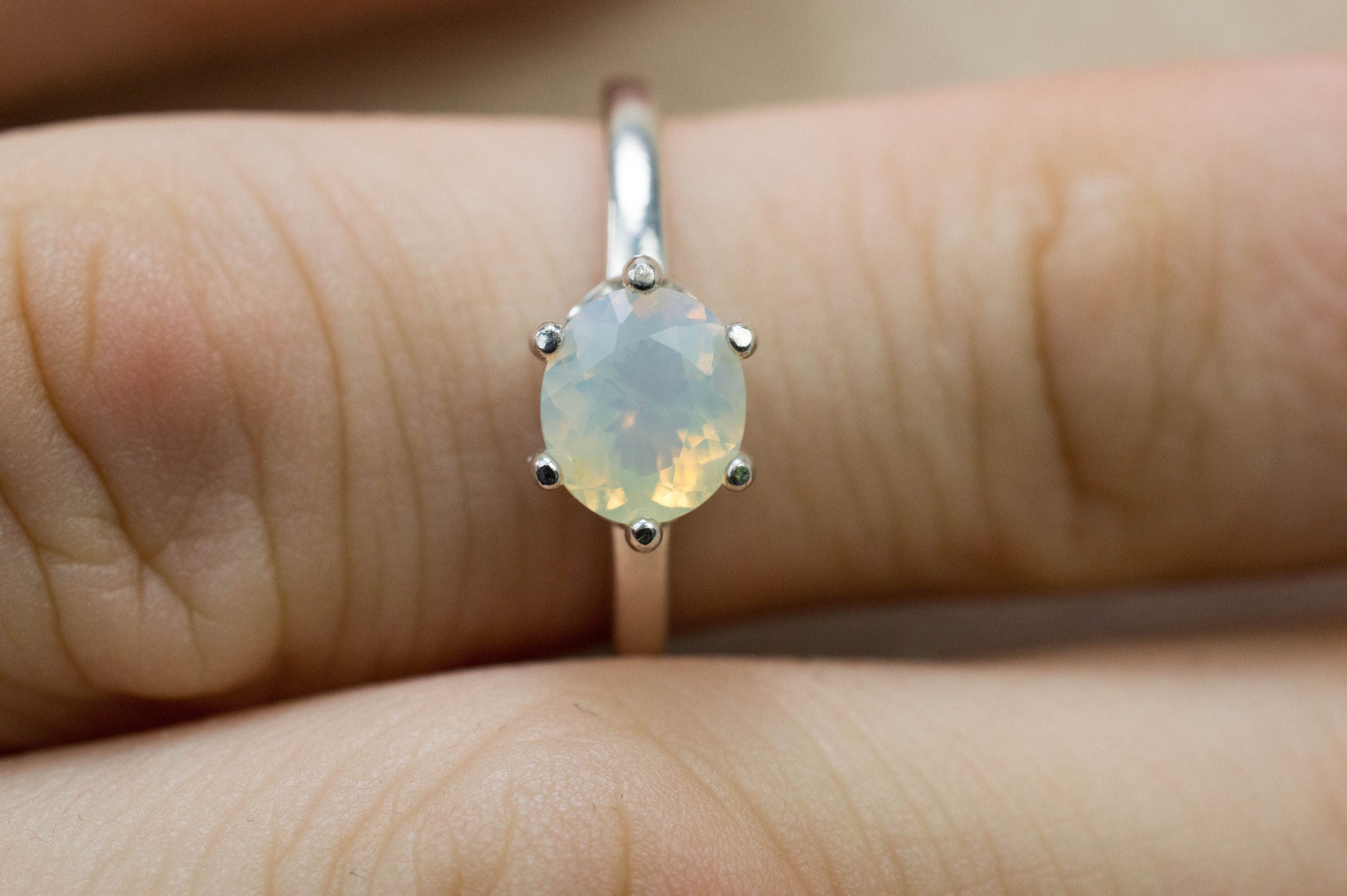 Opal Ring, Natural Untreated Australia Opal; 0.715cts