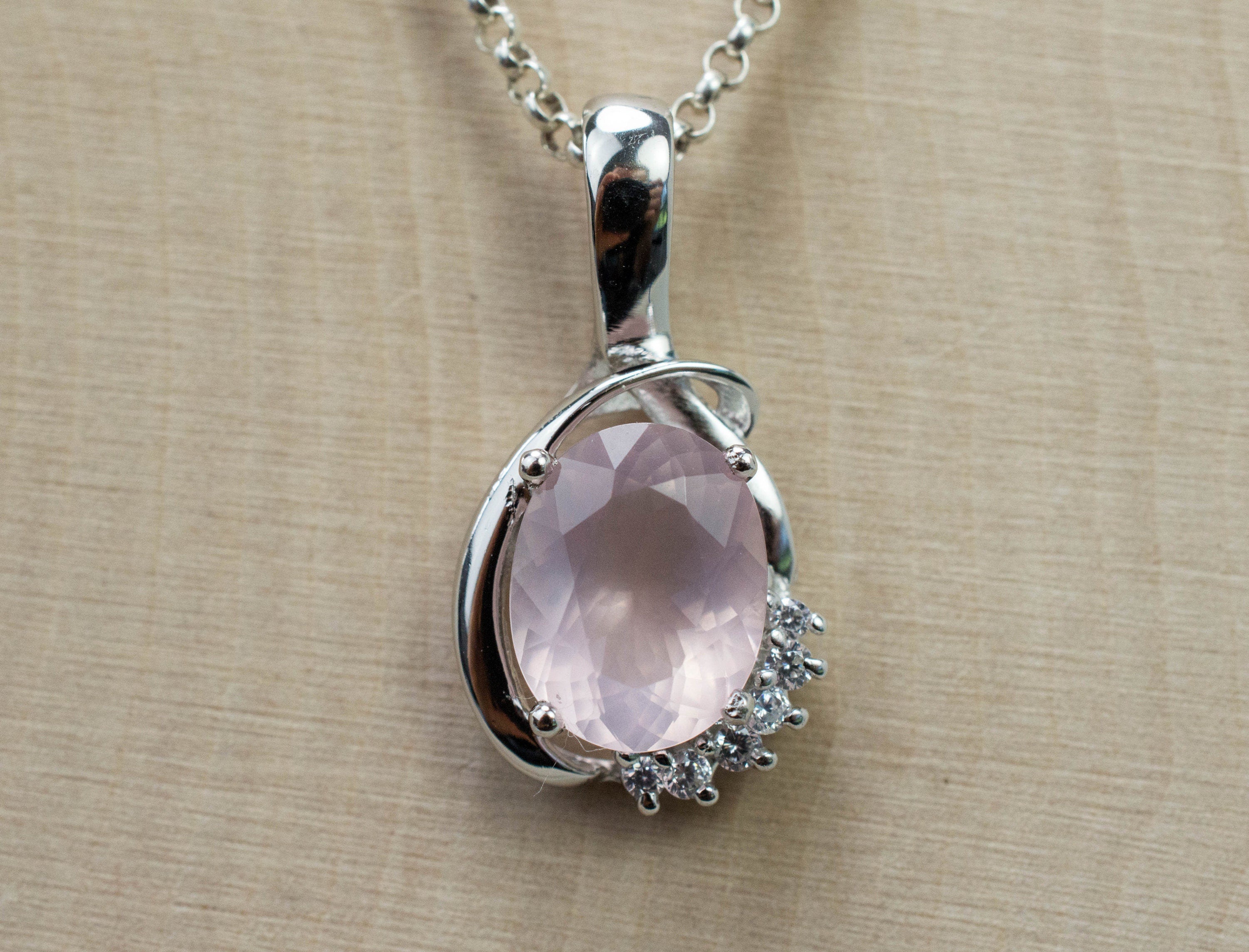 Rose Quartz Pendant; Natural Untreated Brazil Rose Quartz; 2.150cts