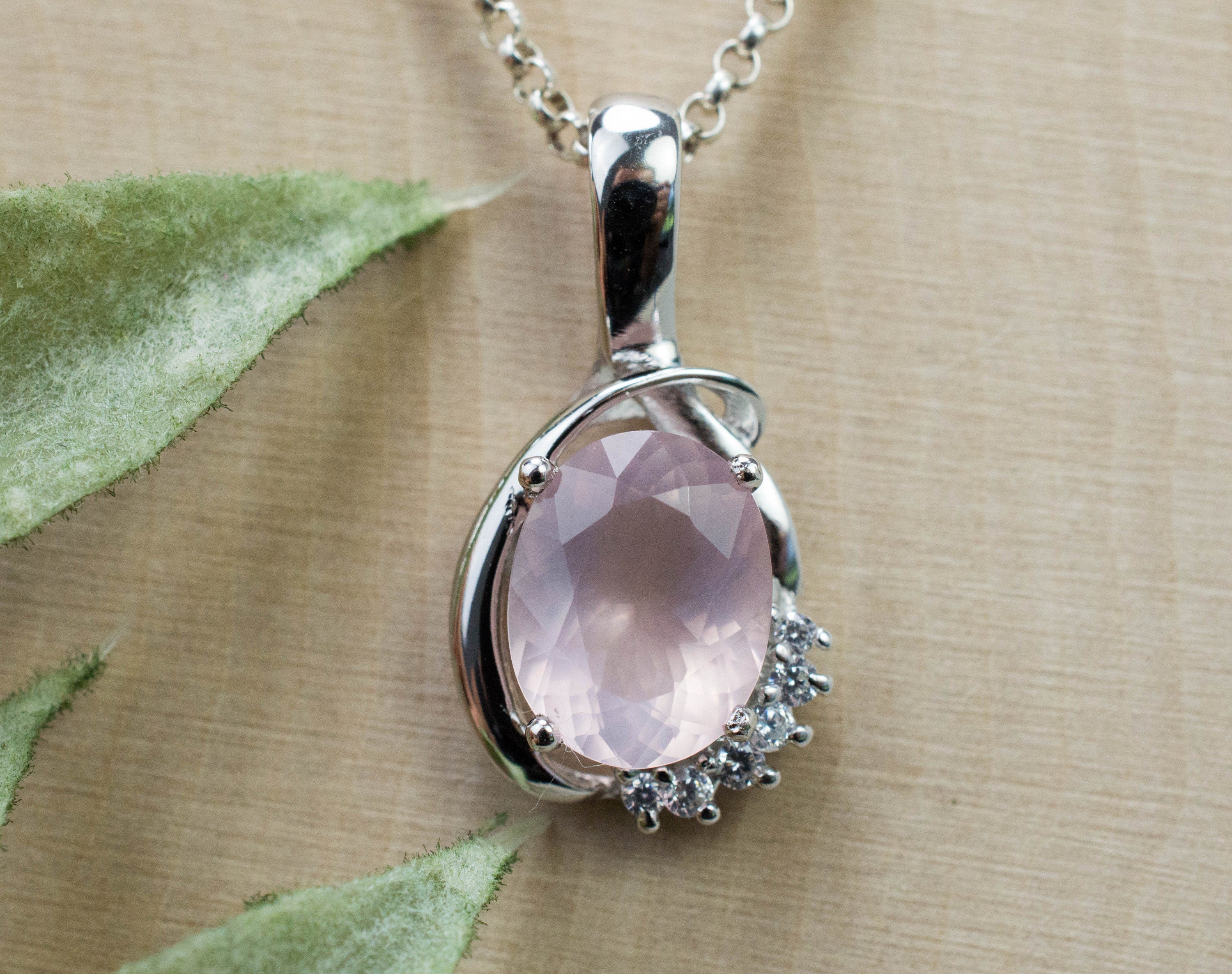 Rose Quartz Pendant; Natural Untreated Brazil Rose Quartz; 2.150cts