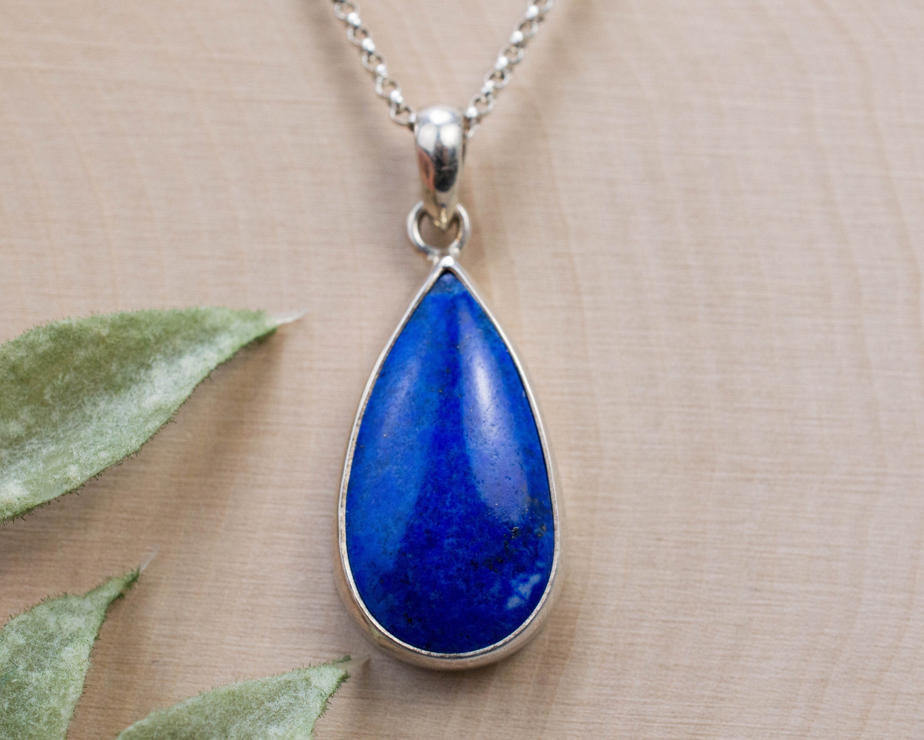 Lapis Lazuli Pendant; Genuine Untreated Afghani Lapis