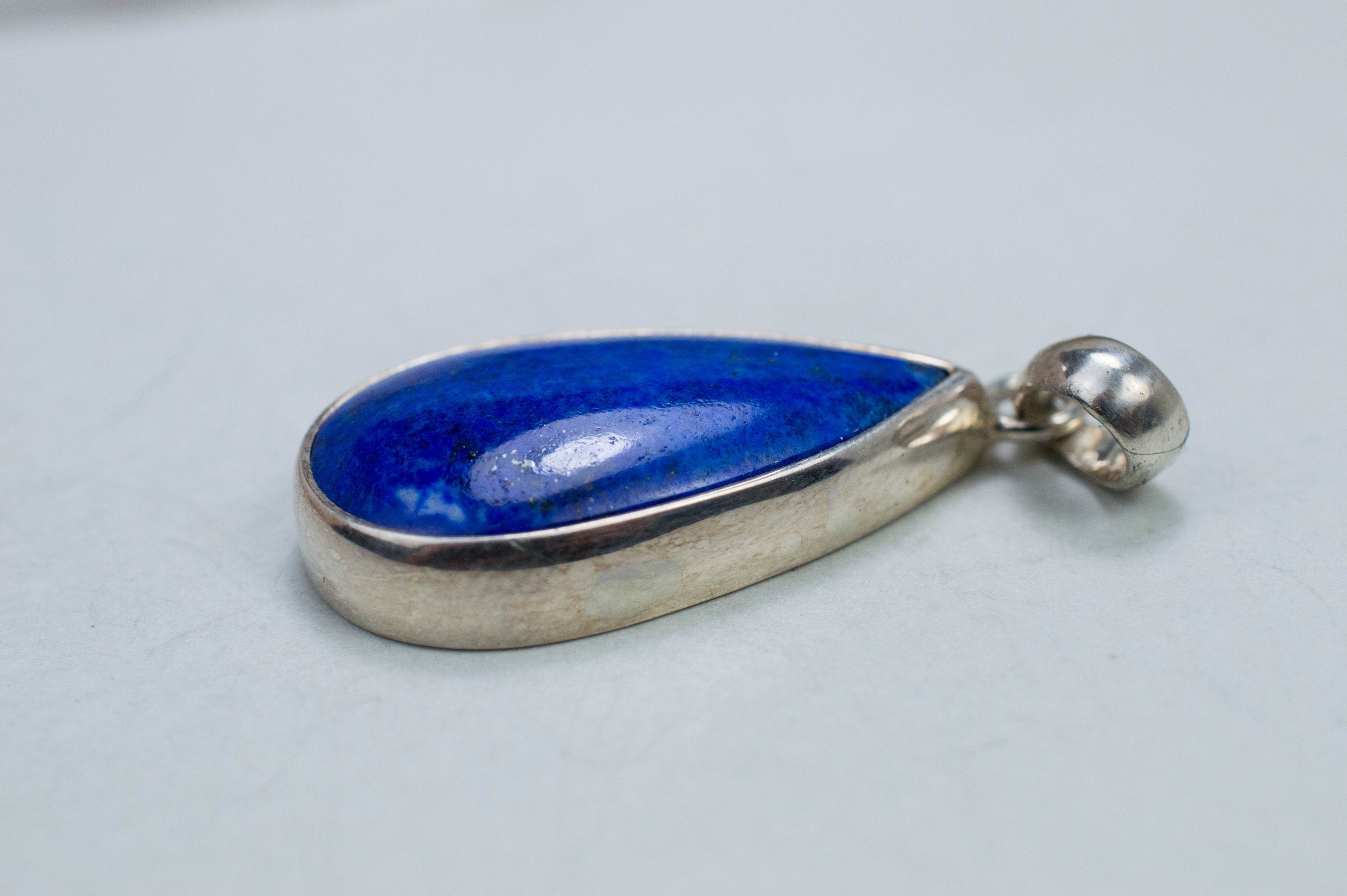 Lapis Lazuli Pendant; Genuine Untreated Afghani Lapis