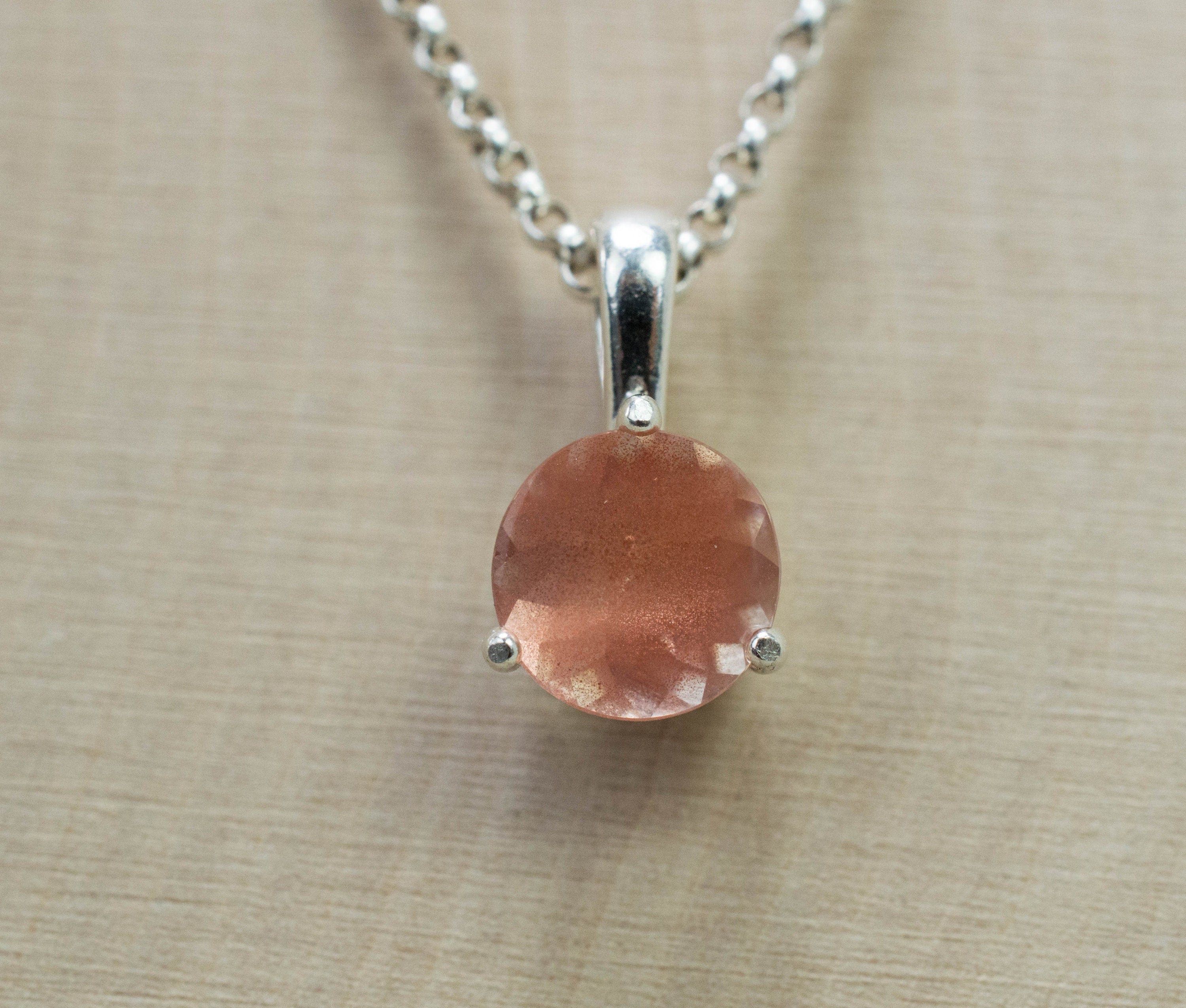 Oregon Sunstone Pendant, Natural Untreated USA Sunstone; 1.090cts