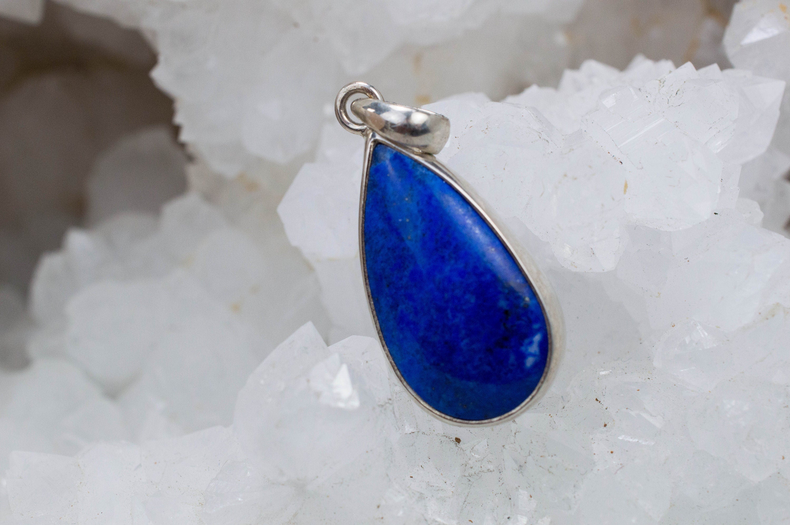 Lapis Lazuli Pendant; Genuine Untreated Afghani Lapis