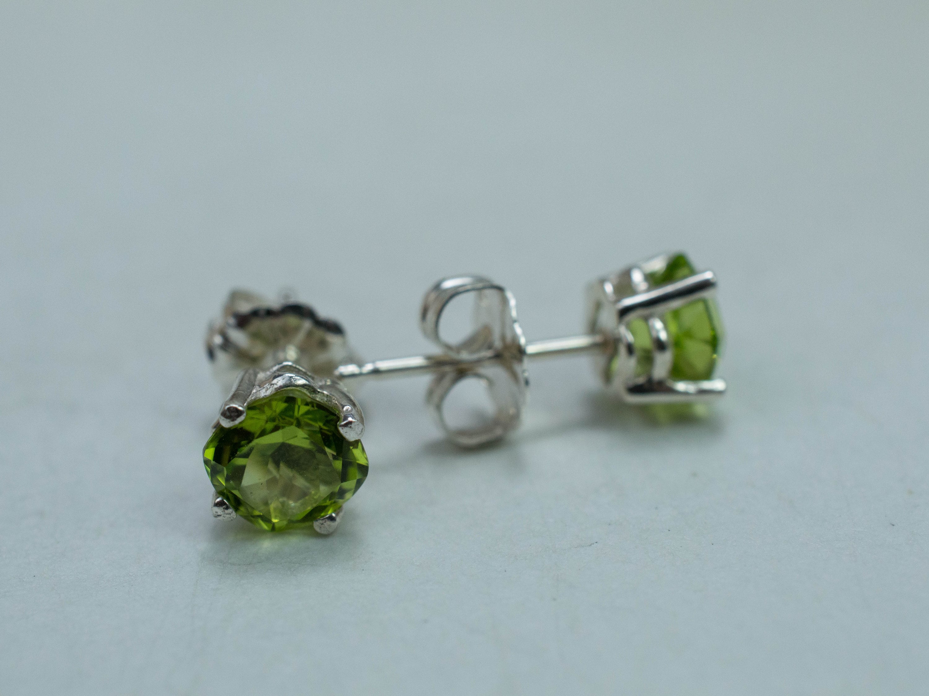 Peridot Earrings; Natural Untreated Tanzania Go Go Peridot; 1.485cts