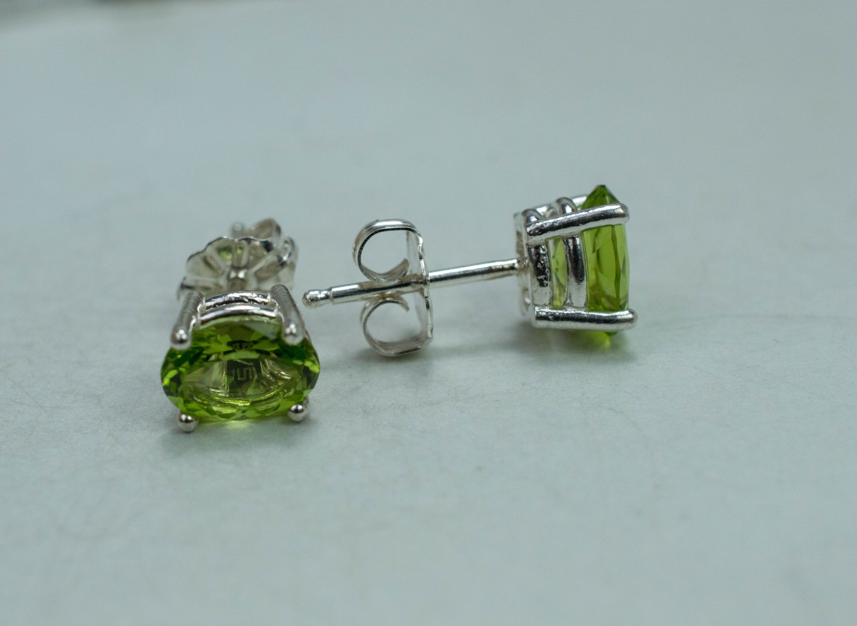 Peridot Earrings; Natural Untreated Tanzania Go Go Peridot; 1.775cts