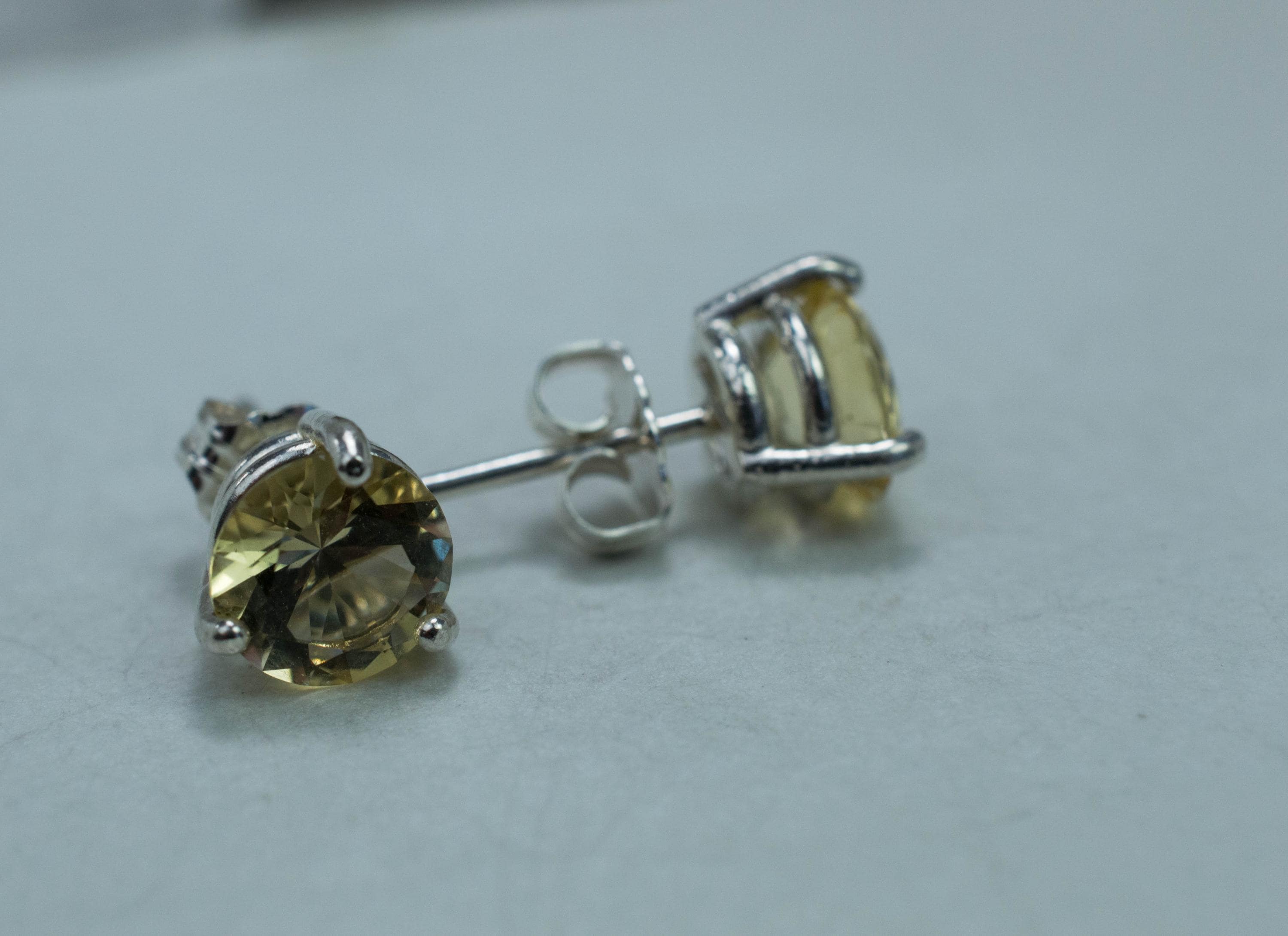 Scapolite Earrings, Genuine Untreated Tanzania Yellow Scapolite; 2.000cts