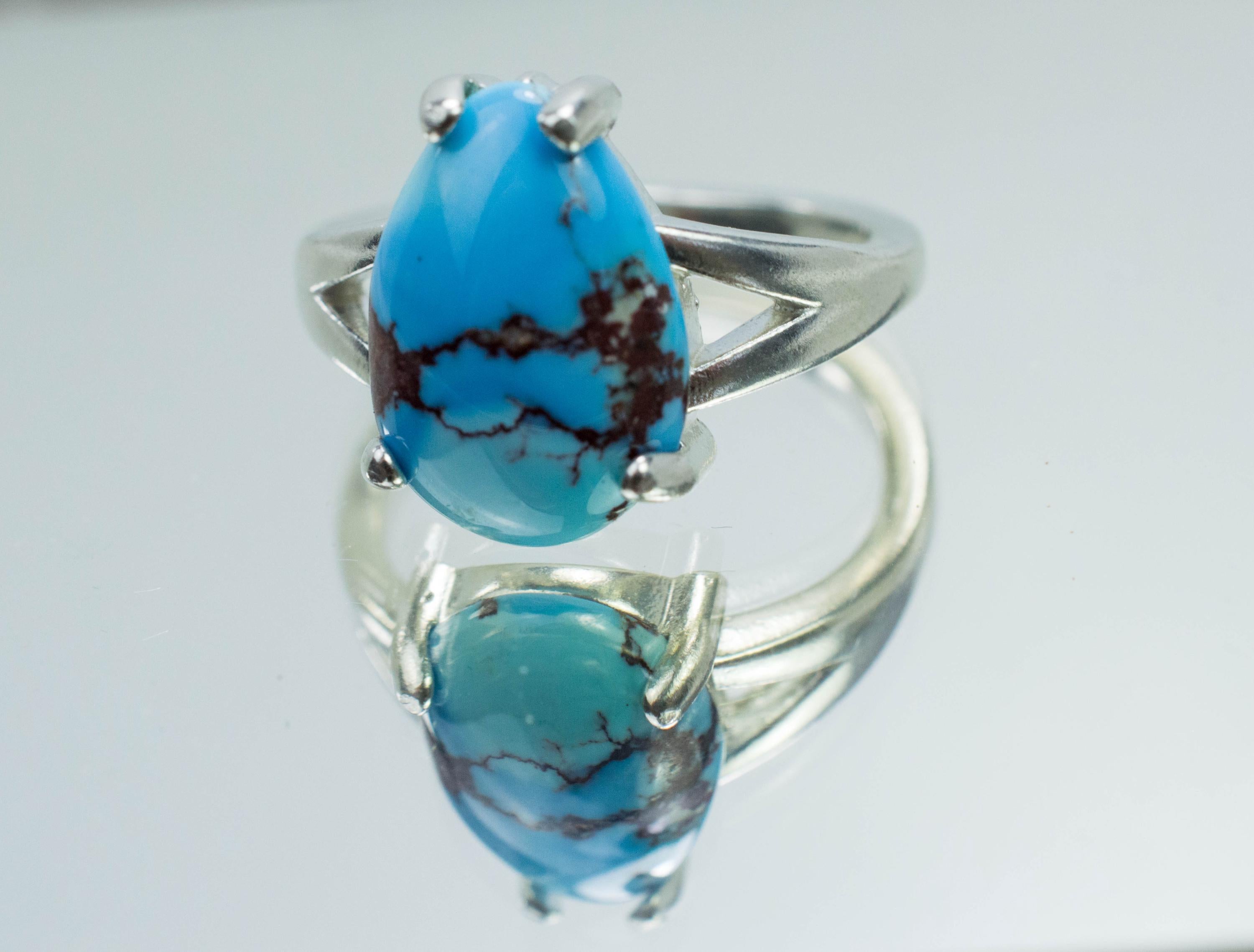 Golden Hills Turquoise Ring; Natural Untreated Kazakhstan Turquoise; 3.745cts