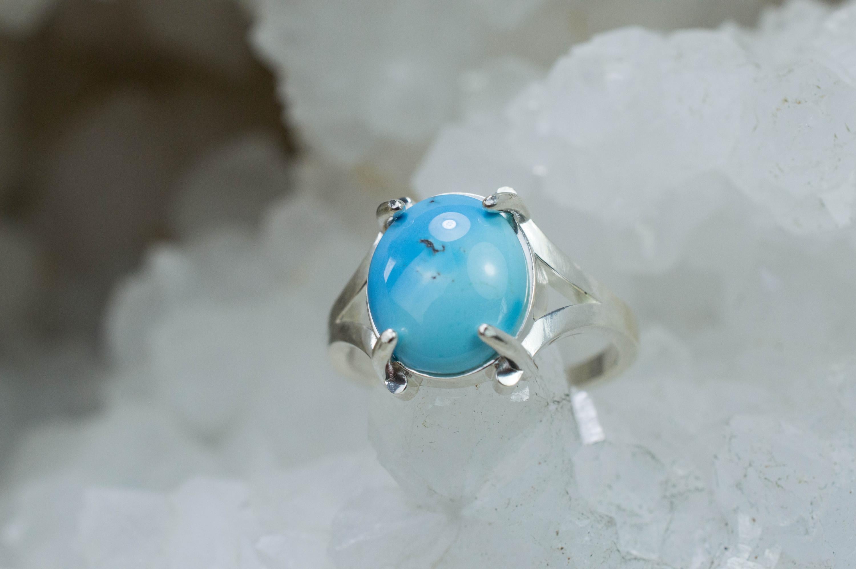 Golden Hills Turquoise Ring; Natural Untreated Kazakhstan Turquoise; 2.205cts