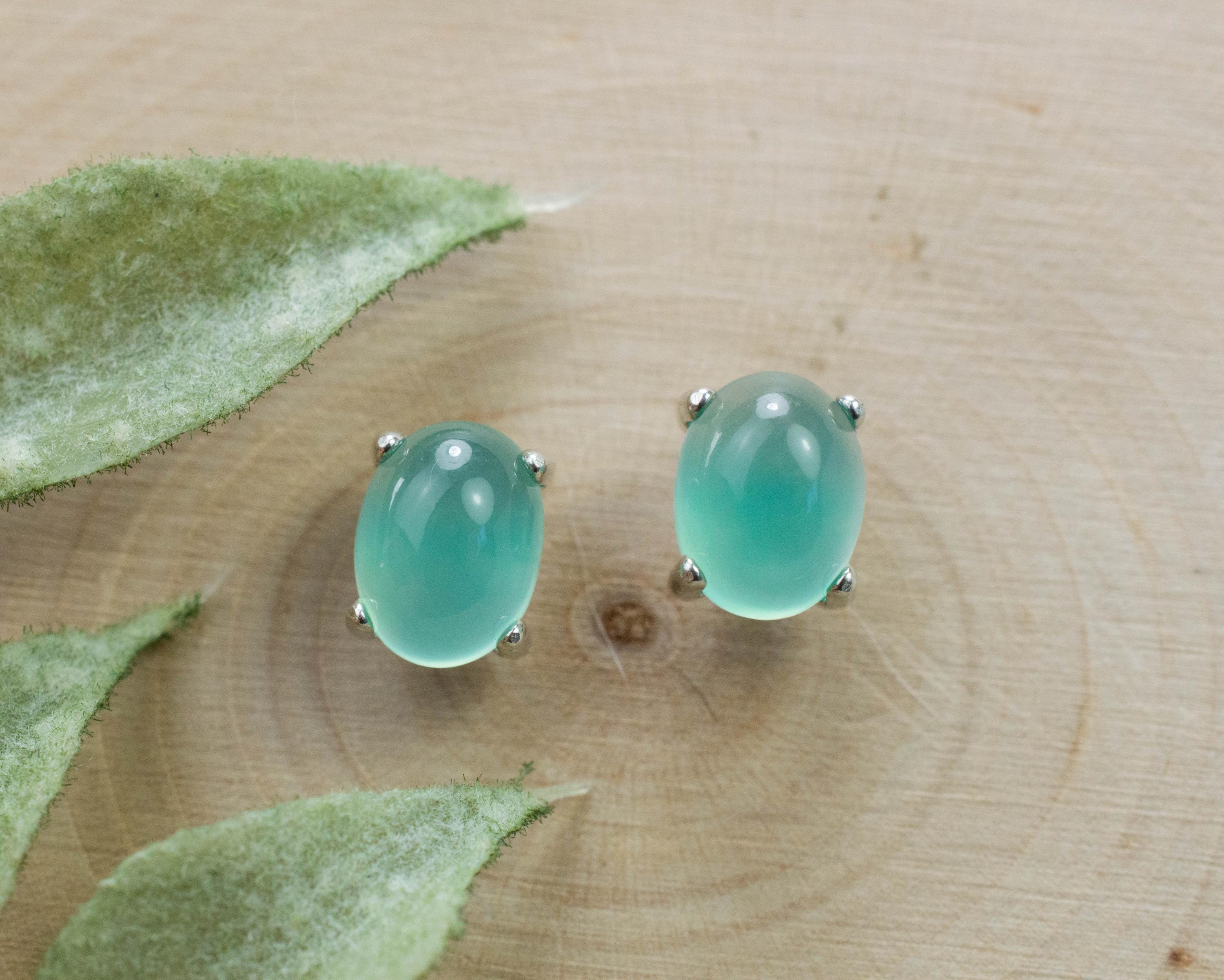 Aquaprase Earrings; Genuine Untreated African Aquaprase™; 3.055cts