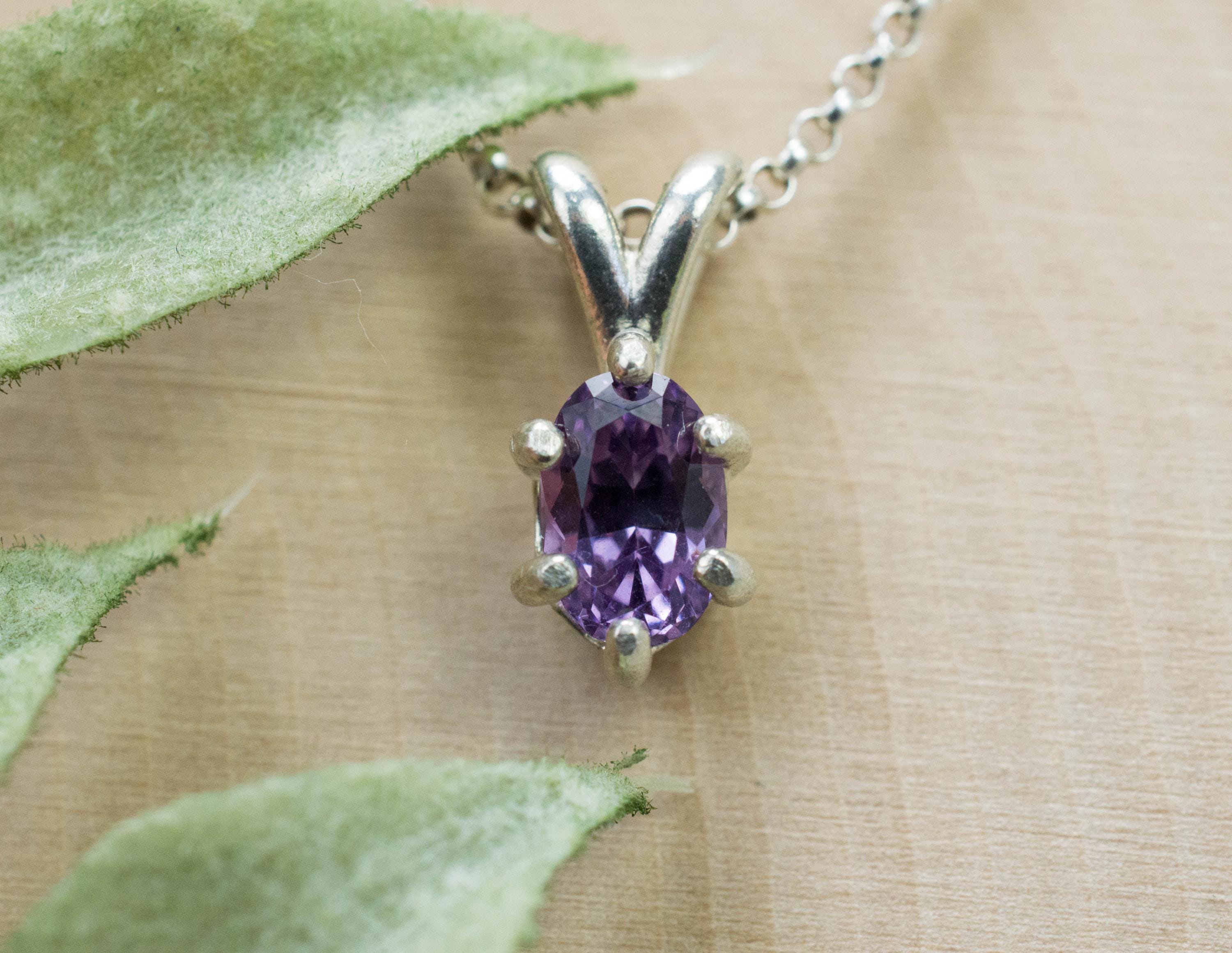 Purple Spinel Pendant; Natural Untreated Vietnam Lavender Spinel; 0.715cts