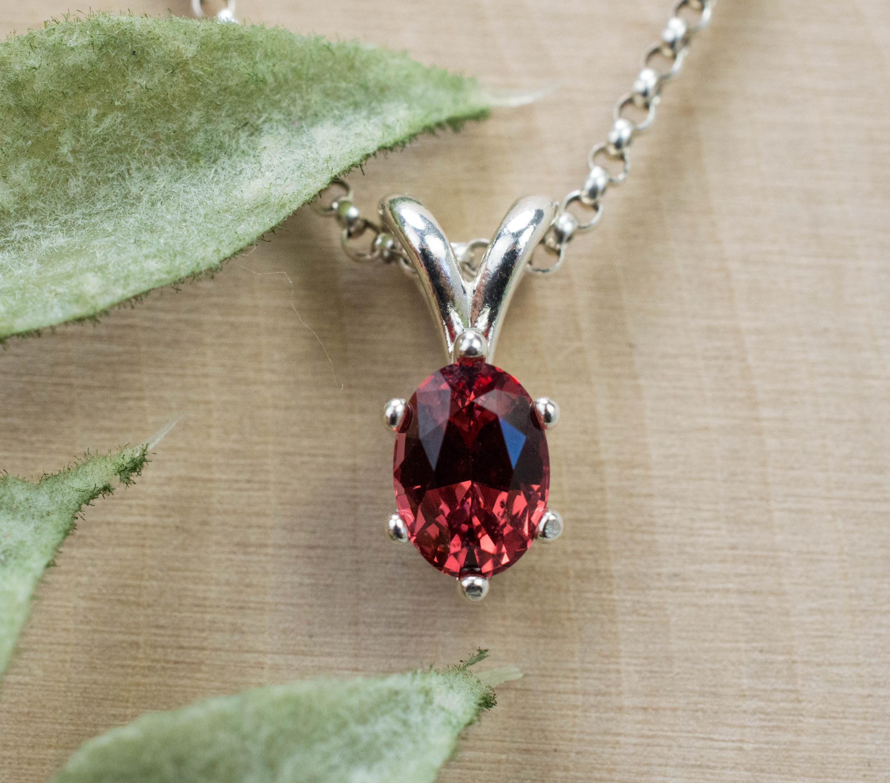 Spinel Pendant; Natural Untreated Vietnam Red Spinel; 1.070cts