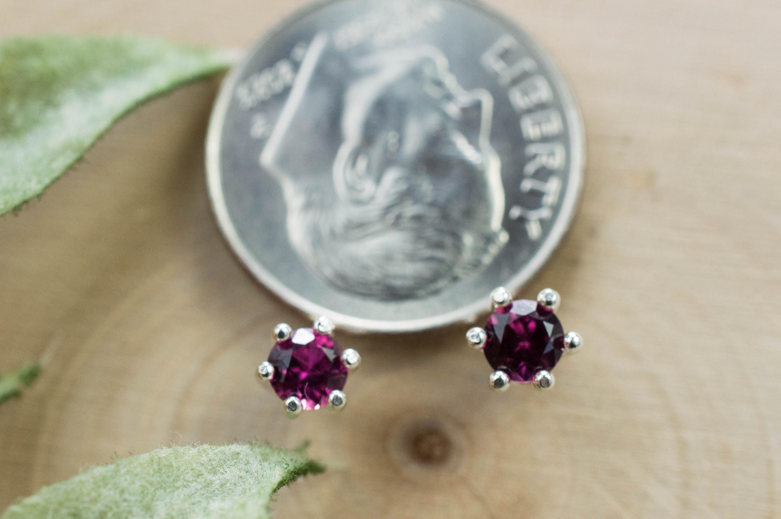 Ruby Earrings; Genuine Thailand Ruby; 0.375cts