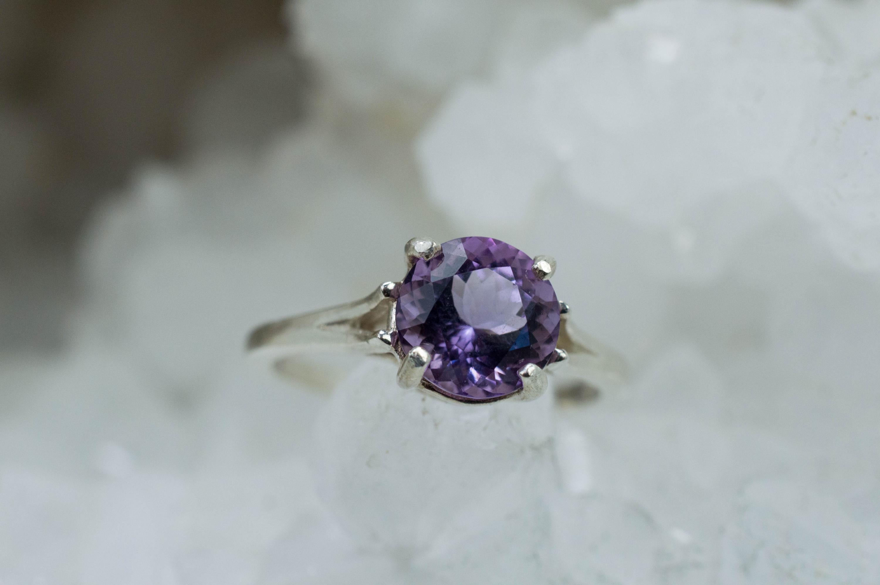 Amethyst Ring, Natural Untreated Brazil Amethyst; 1.445cts