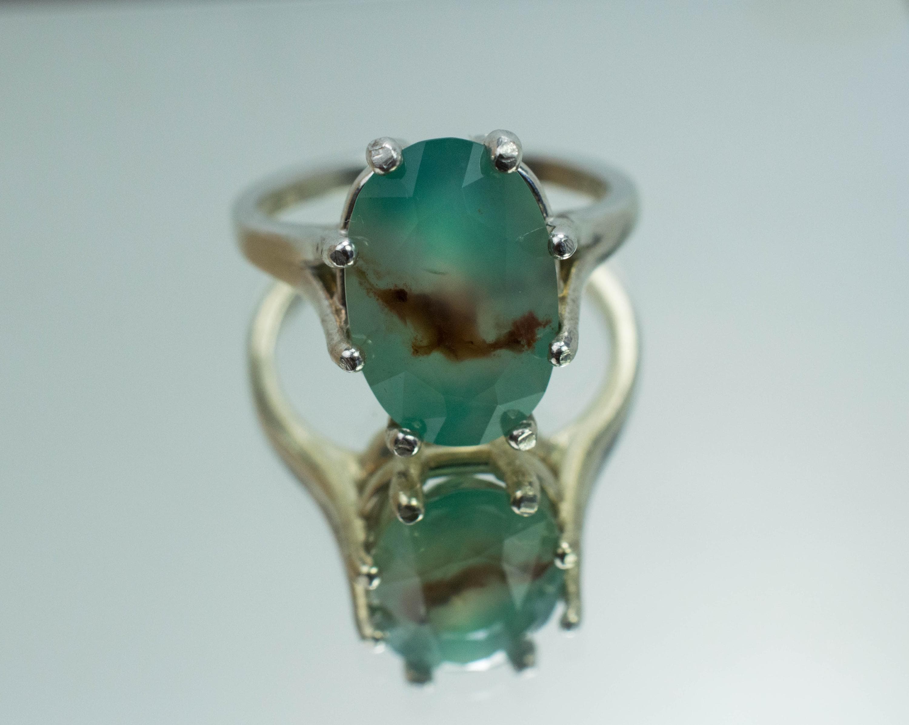 Aquaprase Ring, Natural Untreated African Aquaprase™; 4.780cts