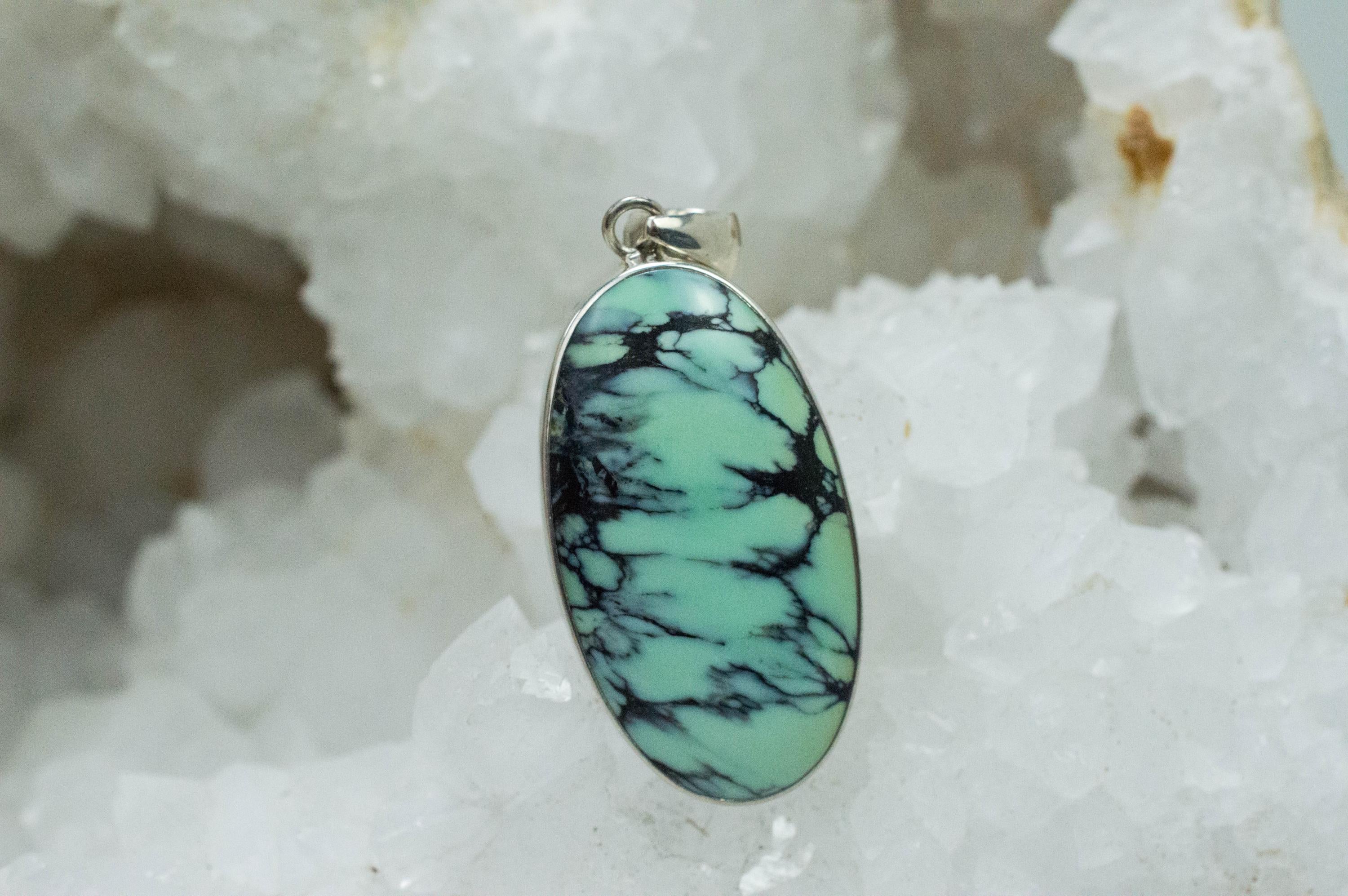 Variquoise Pendant, Natural Untreated Utah Turquoise