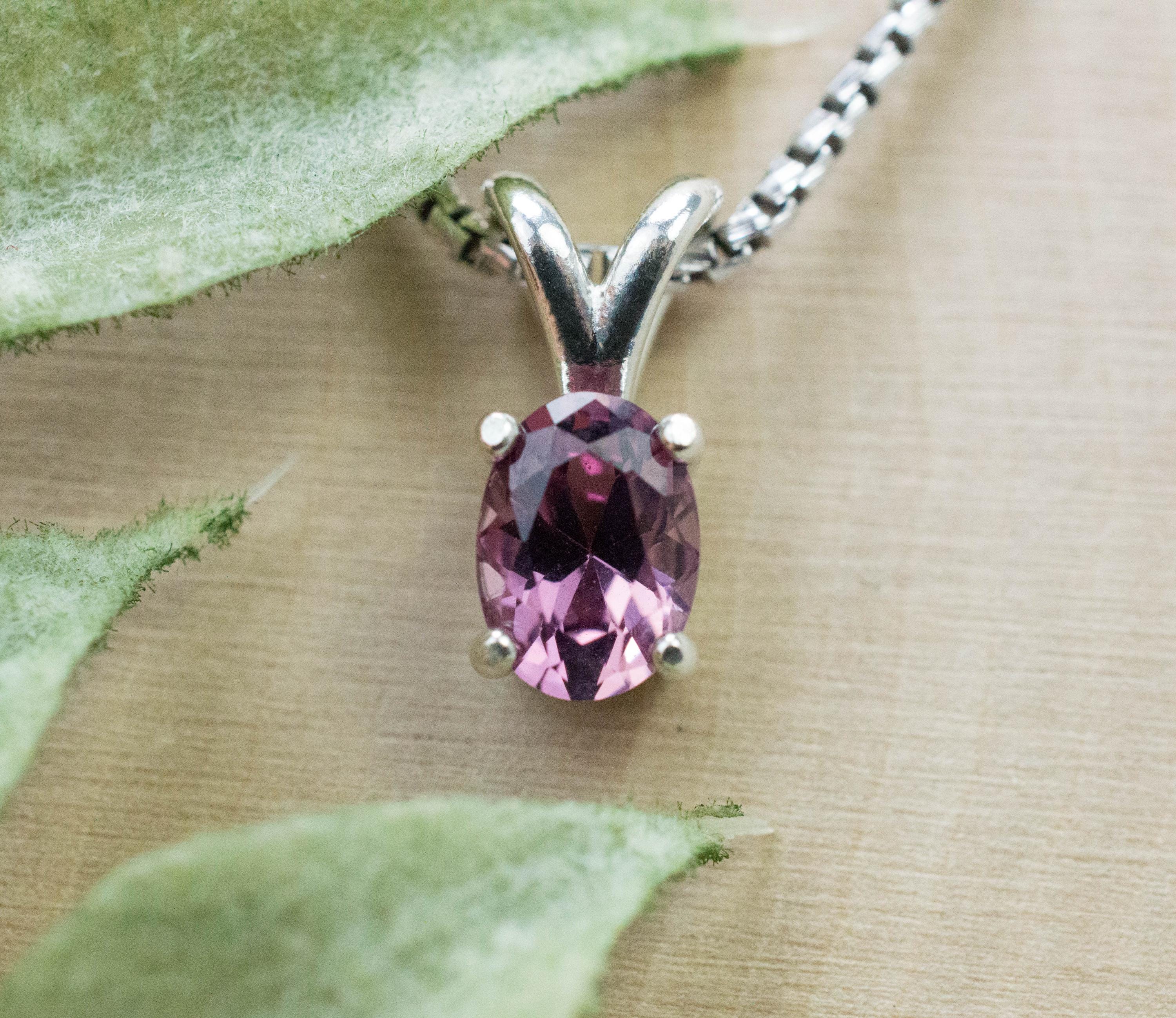 Rhodolite Garnet Pendant; Natural Untreated Tanzanian Garnet; 1.060cts