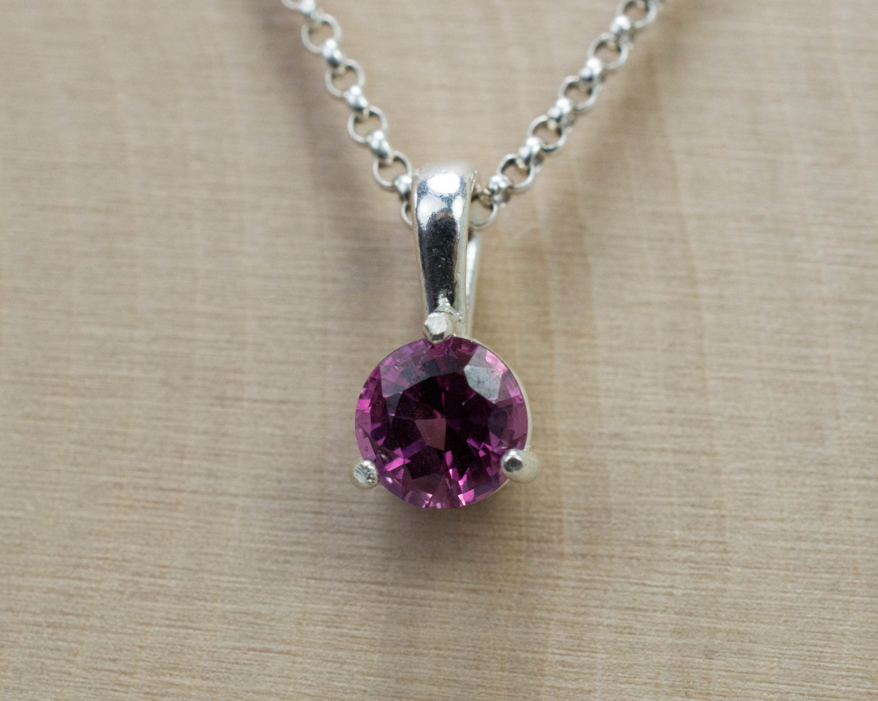 Pink Spinel Pendant; Genuine Untreated Burma Spinel; 0.990cts