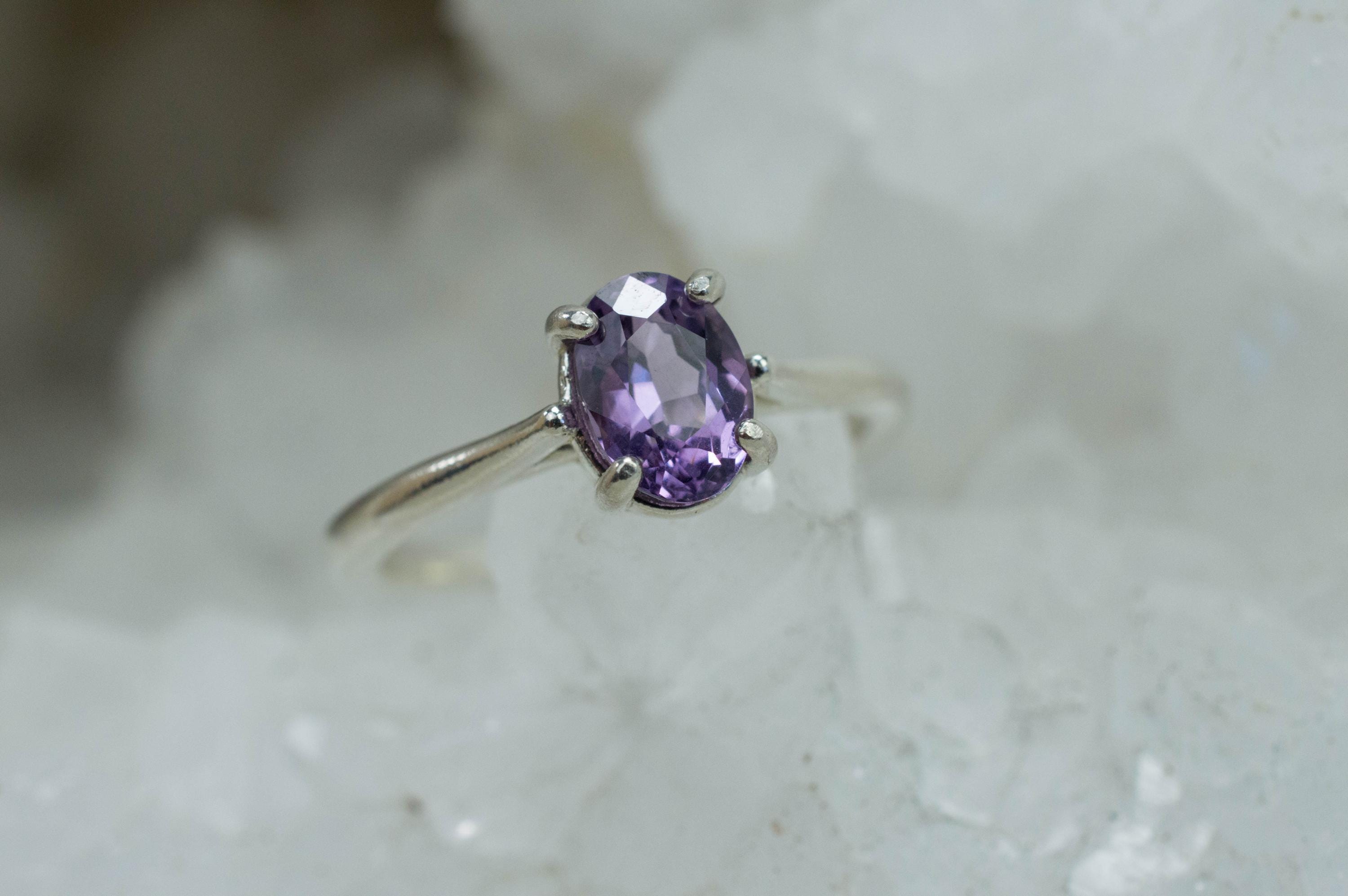 Purple Spinel Ring; Genuine Untreated Sri Lanka Spinel; 1.170cts