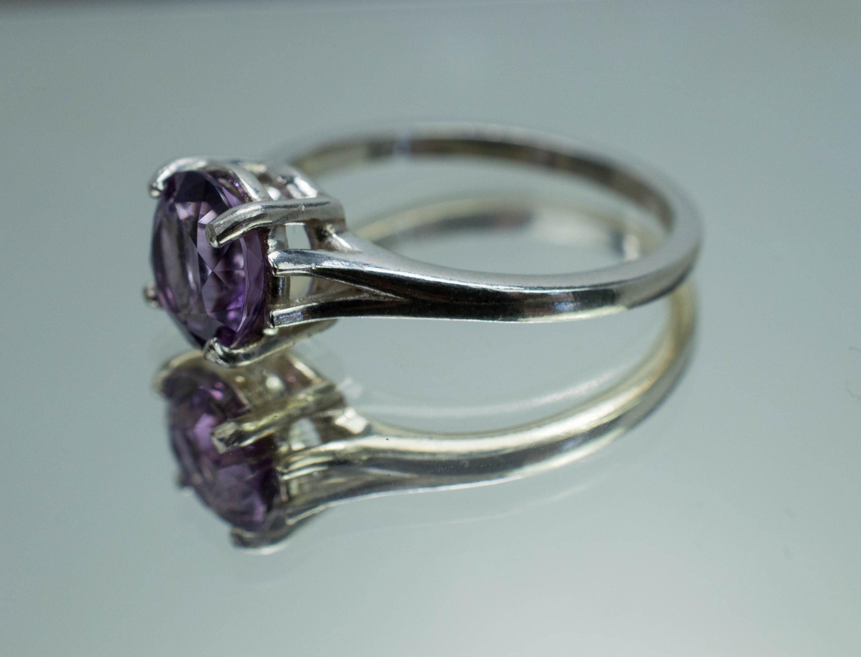 Amethyst Ring, Natural Untreated Brazil Amethyst; 1.445cts