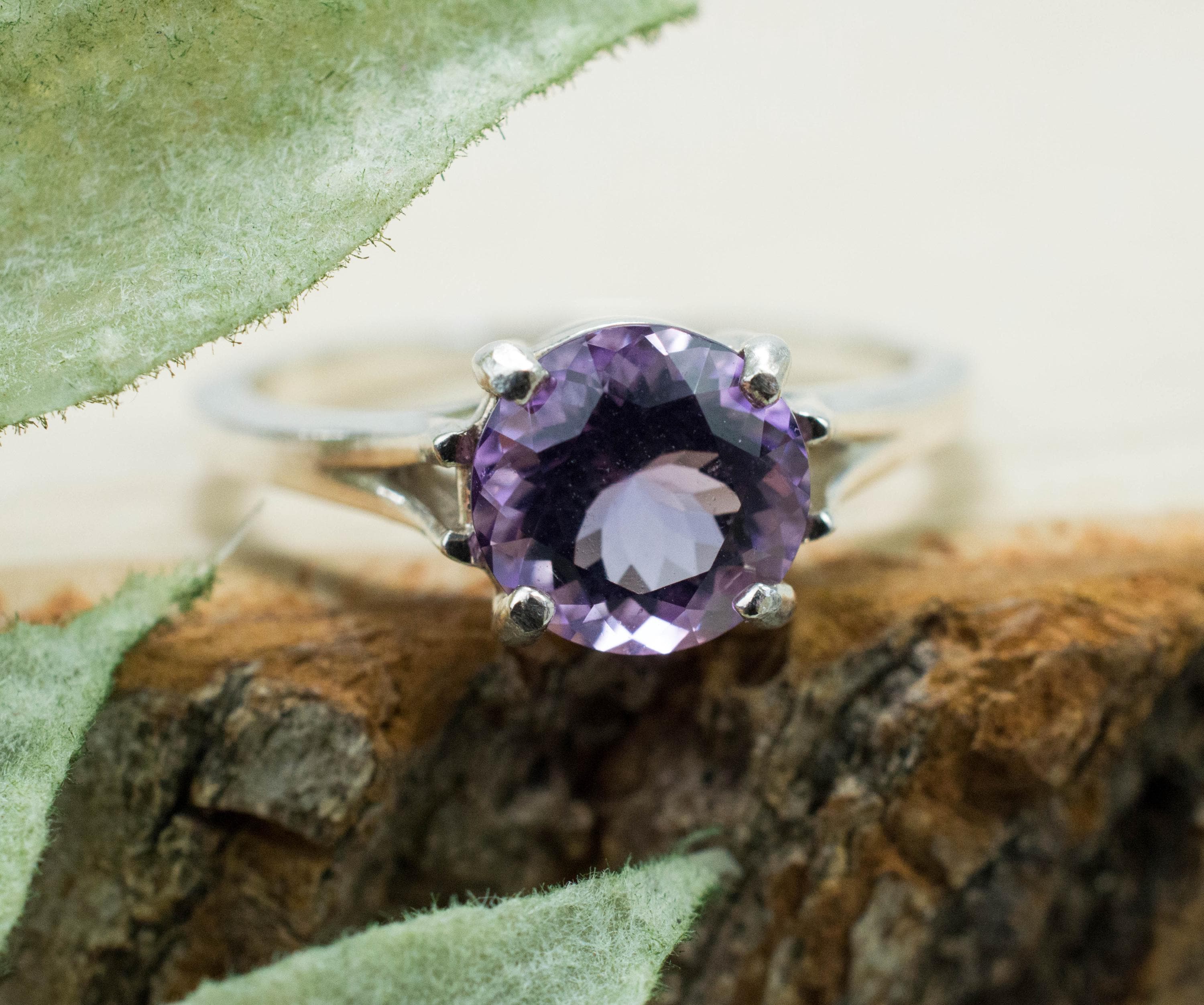 Amethyst Ring, Natural Untreated Brazil Amethyst; 1.445cts