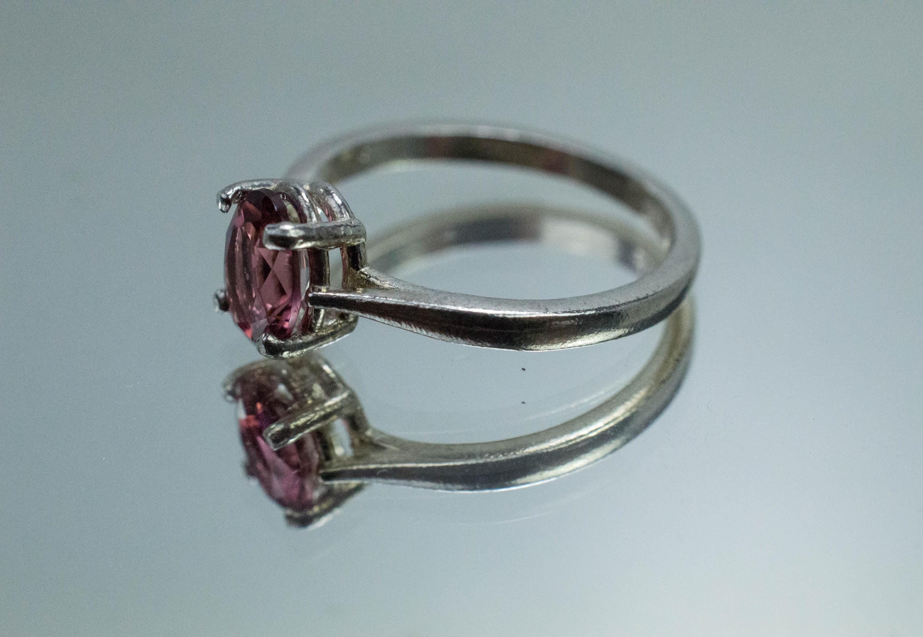 Pink Tourmaline Ring, Natural Untreated Brazil Tourmaline; 0.745cts